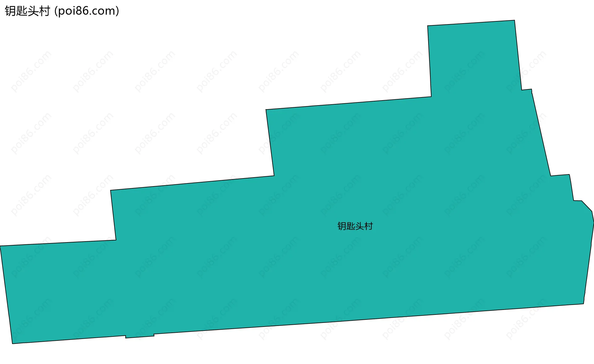 钥匙头村边界地图