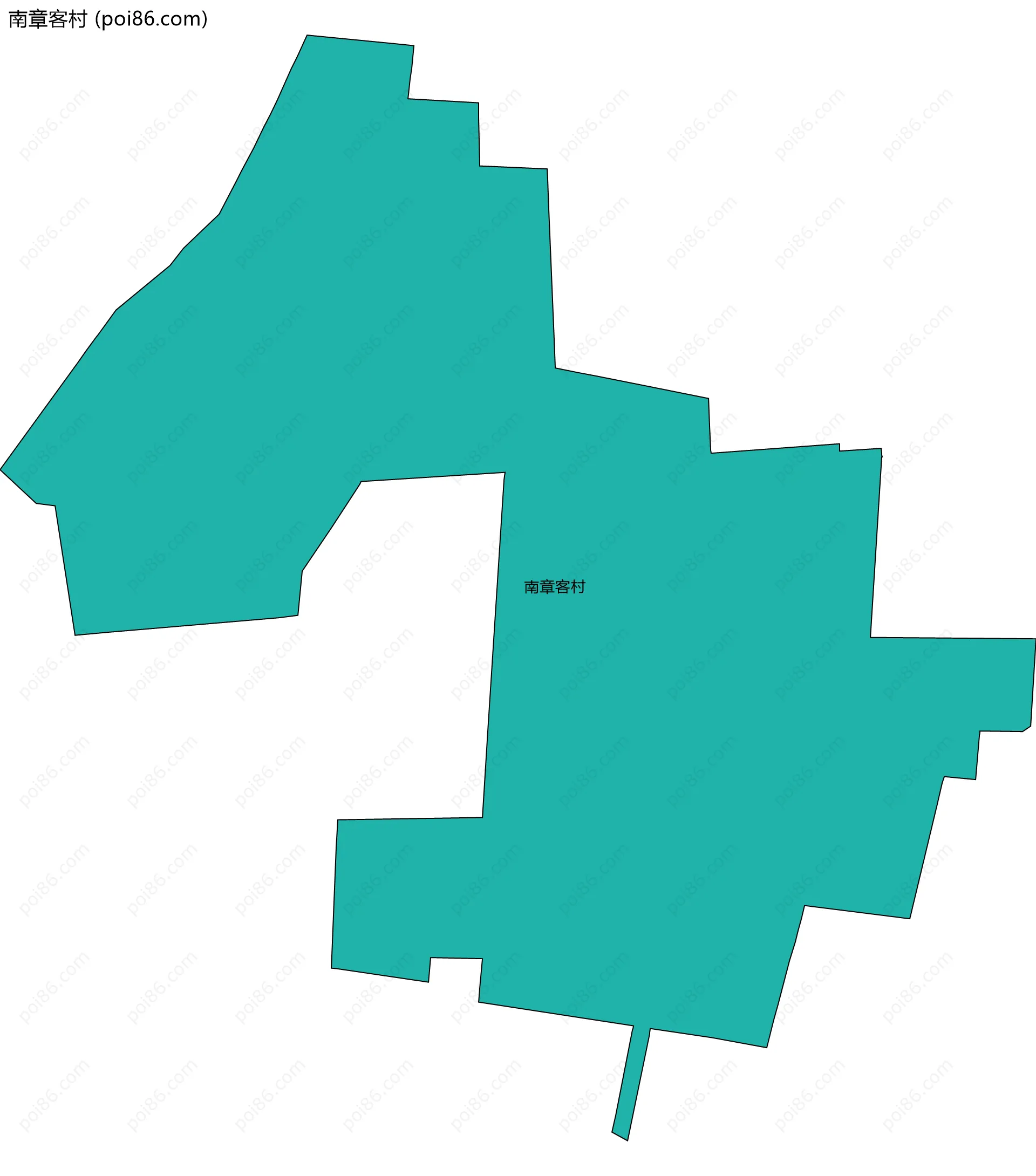 南章客村边界地图