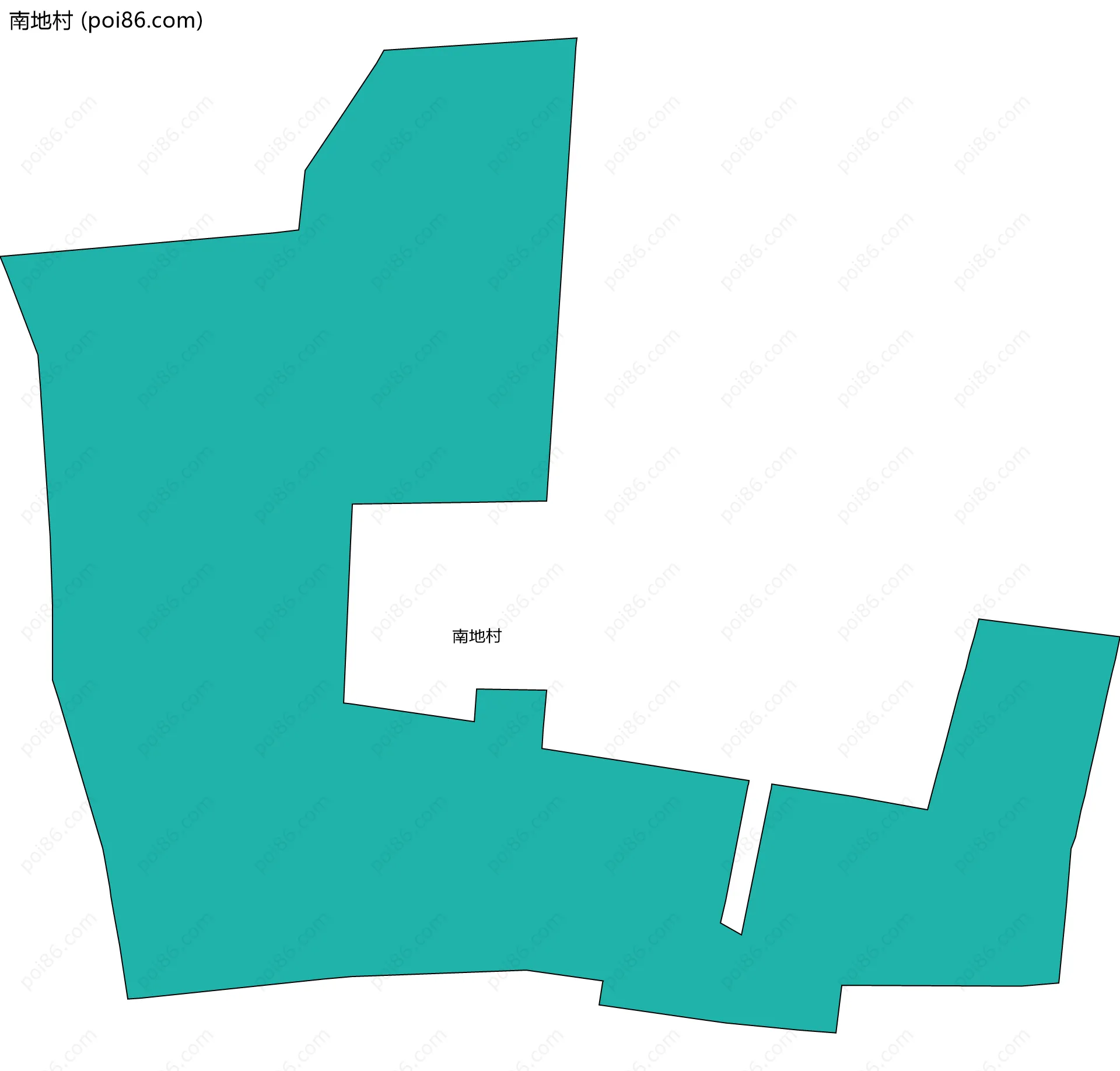 南地村边界地图