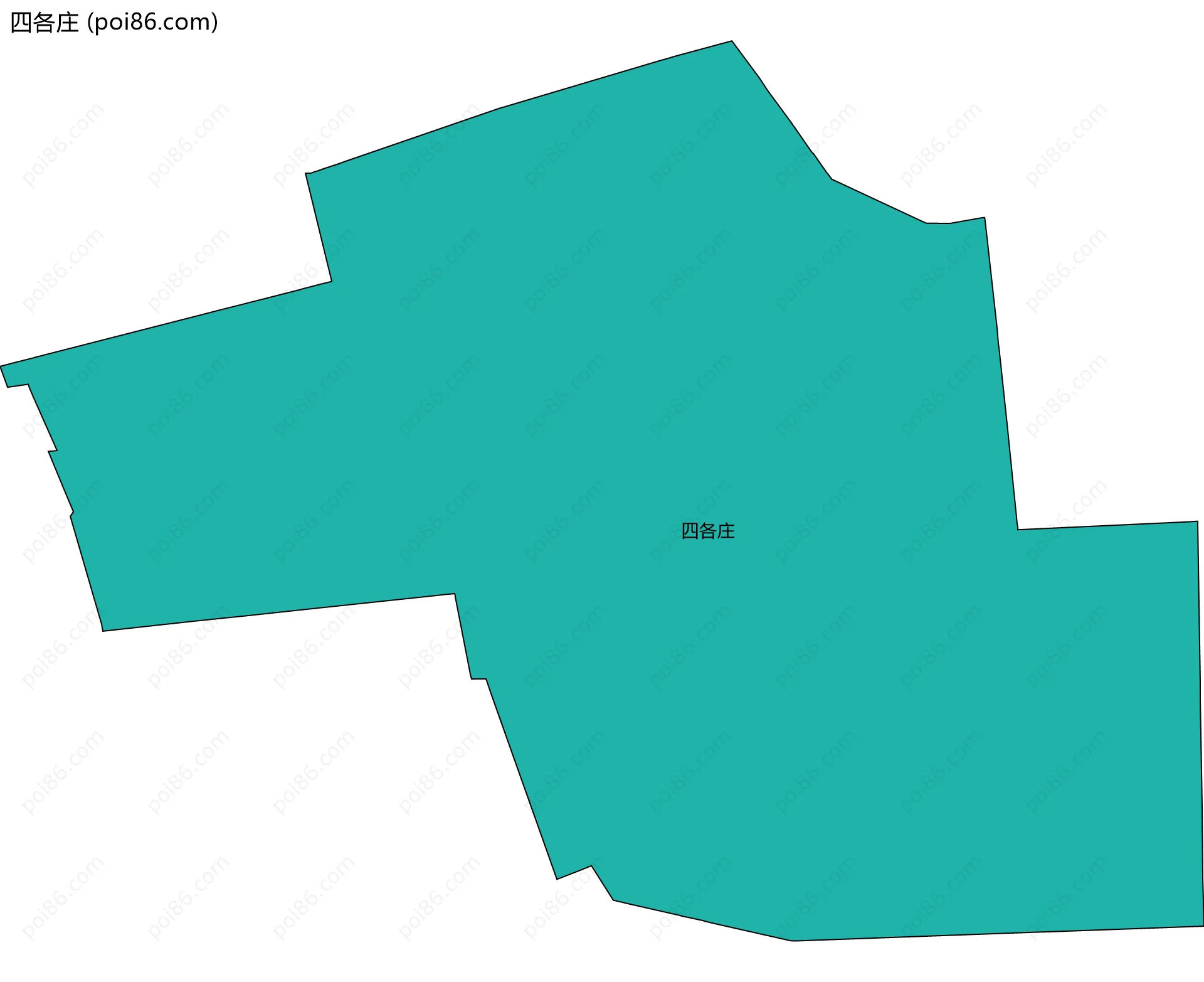 四各庄边界地图