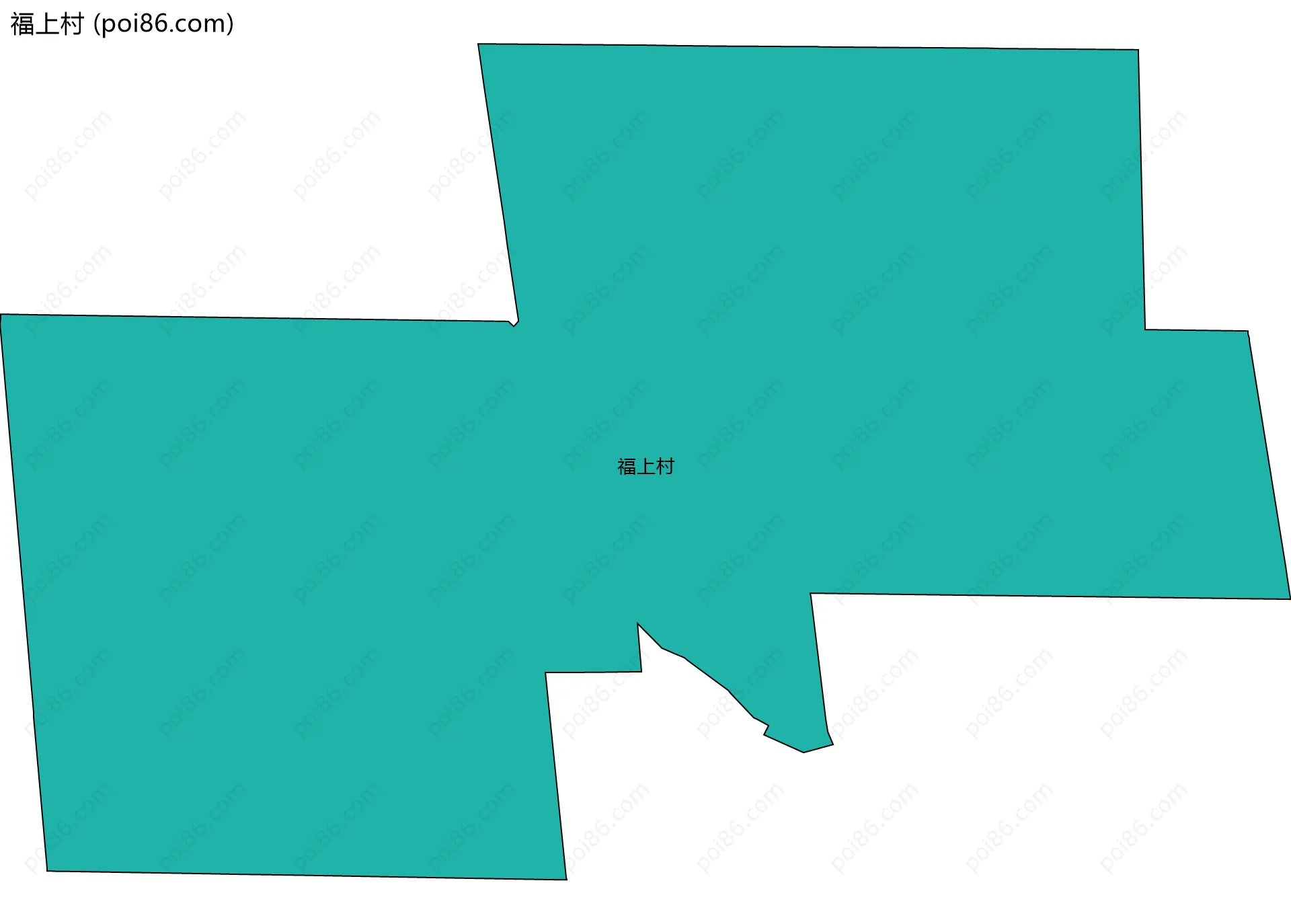 福上村边界地图