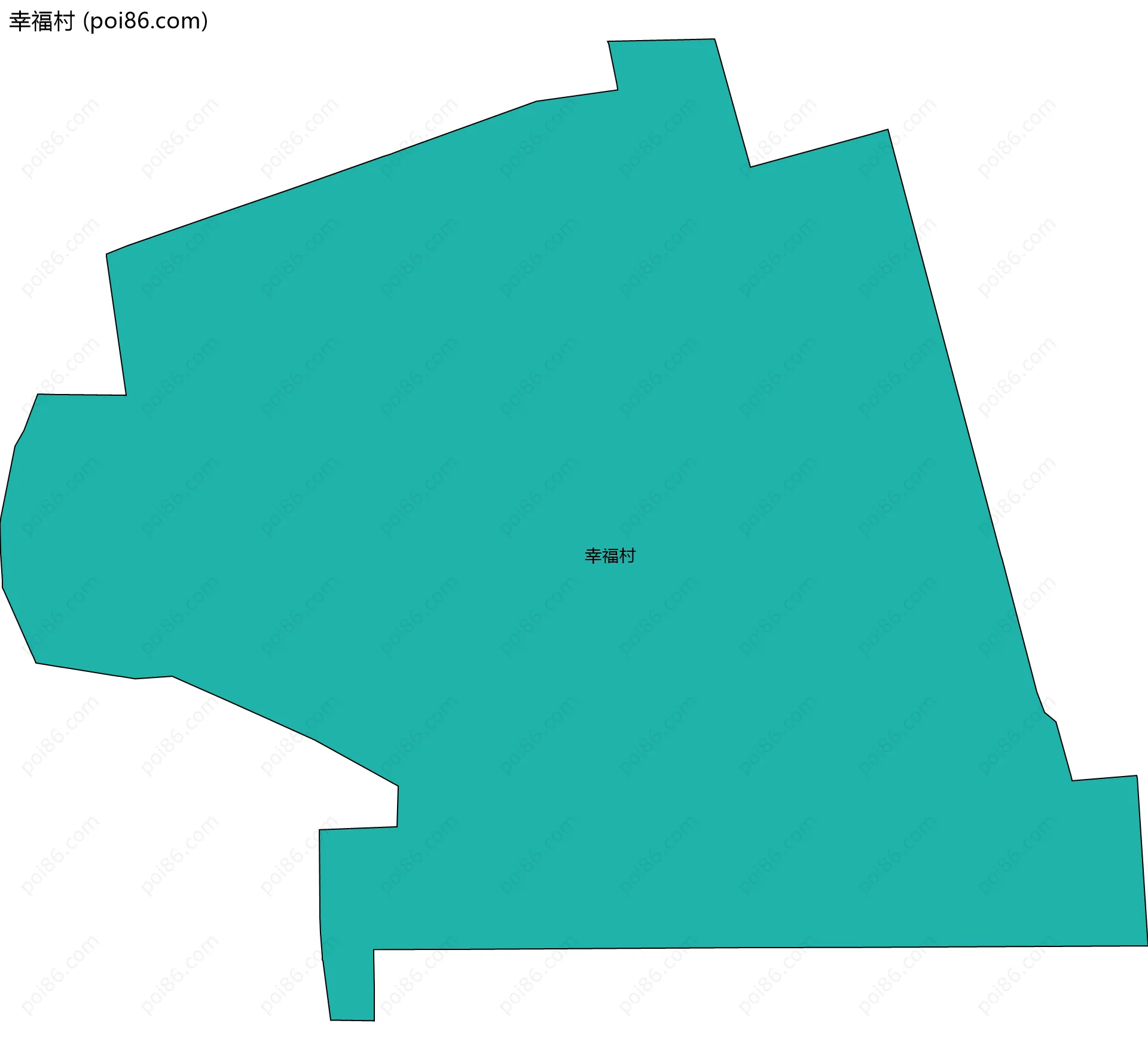 幸福村边界地图