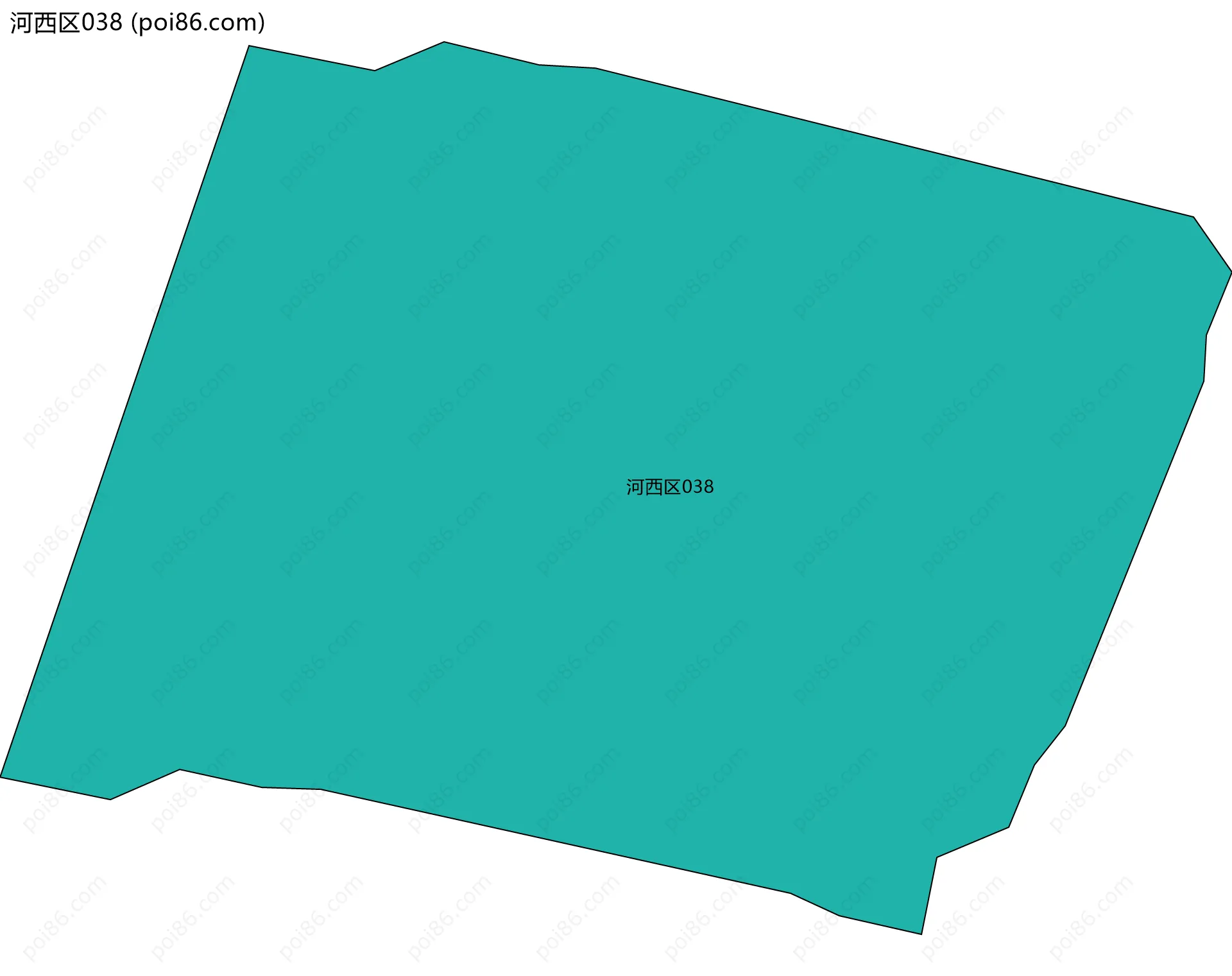 河西区038边界地图