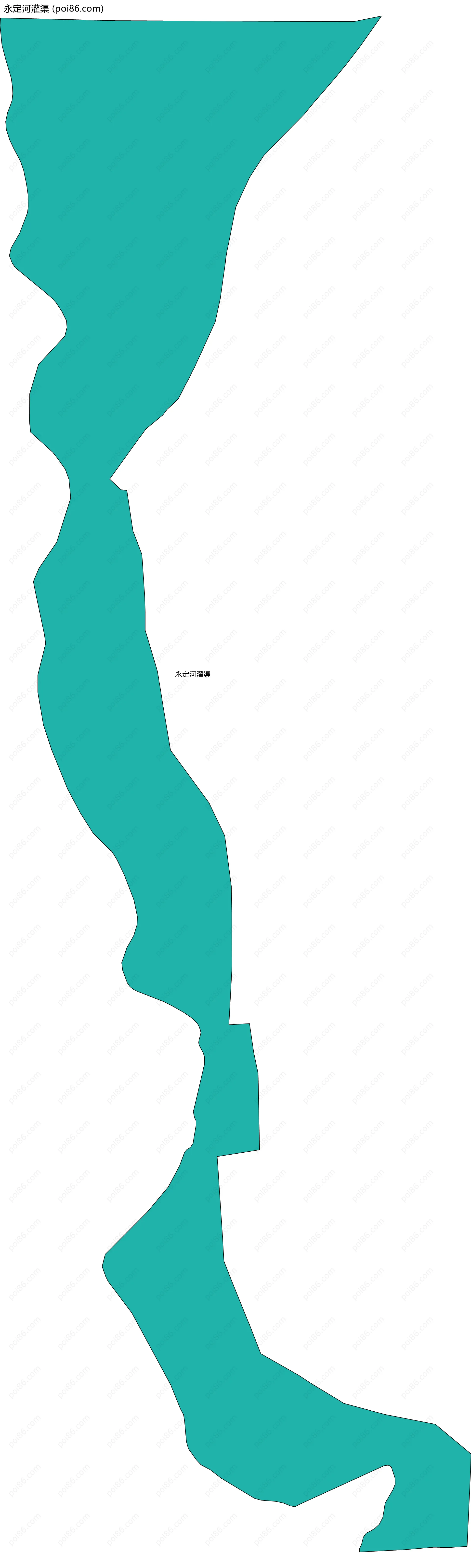 永定河灌渠边界地图