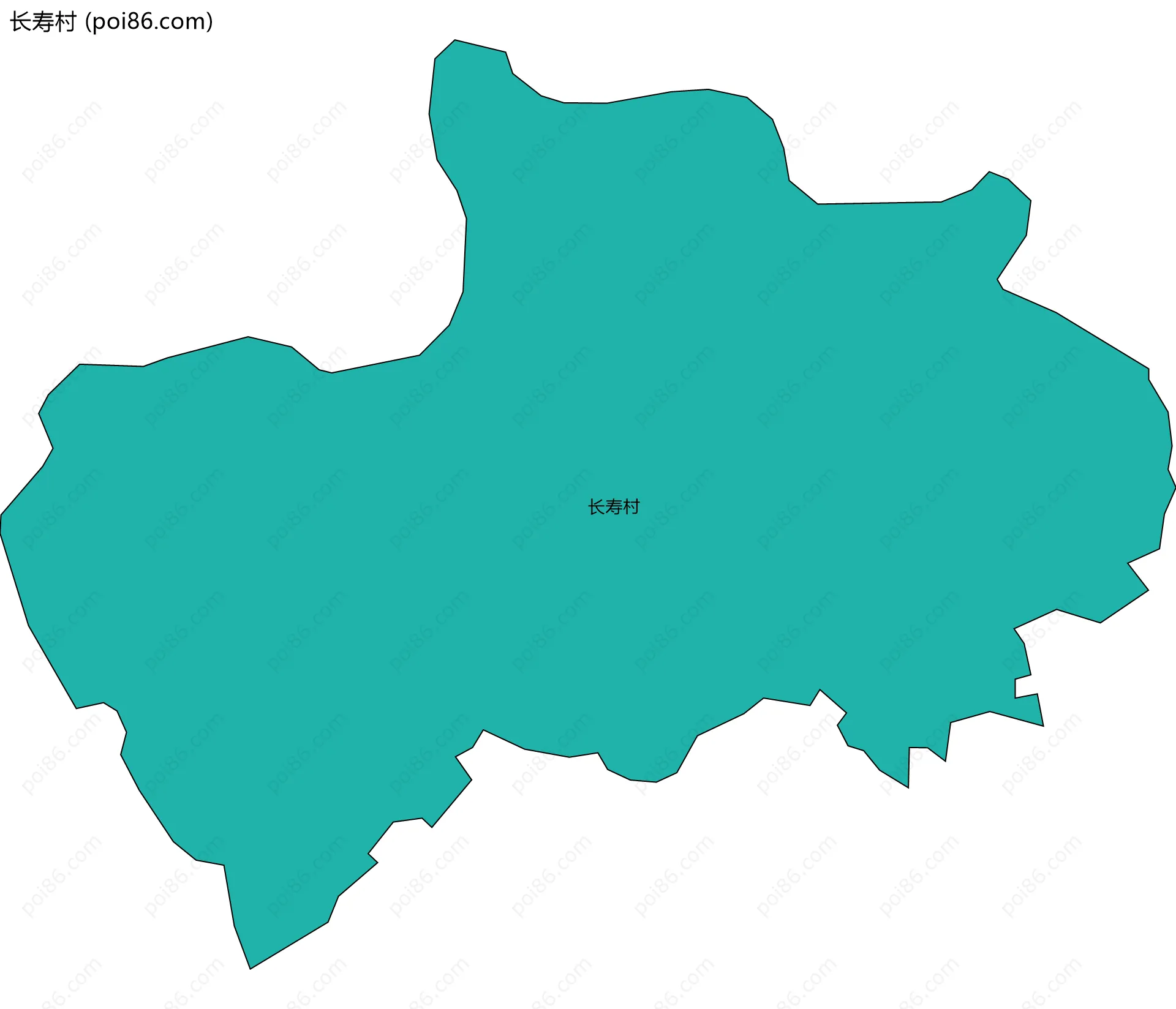 长寿村边界地图