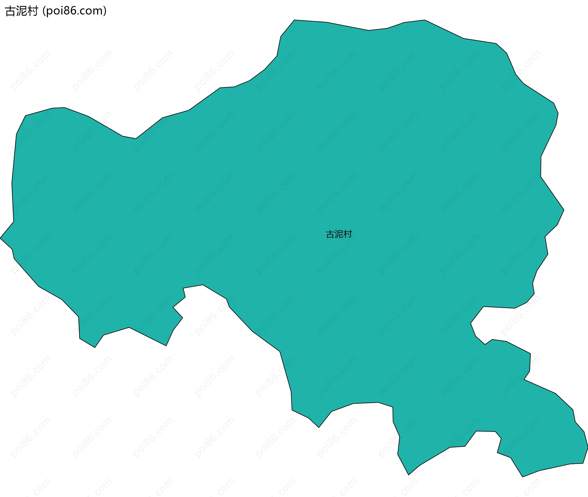 古泥村边界地图