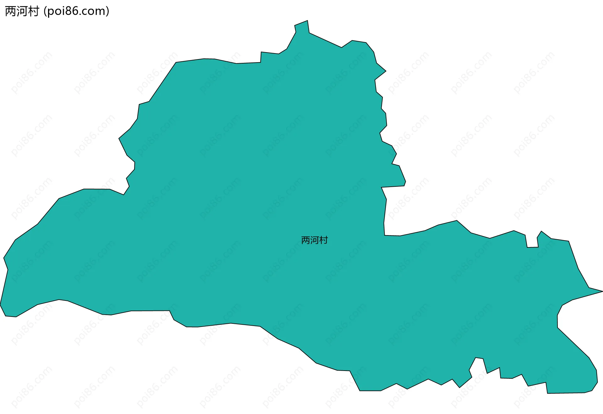 两河村边界地图