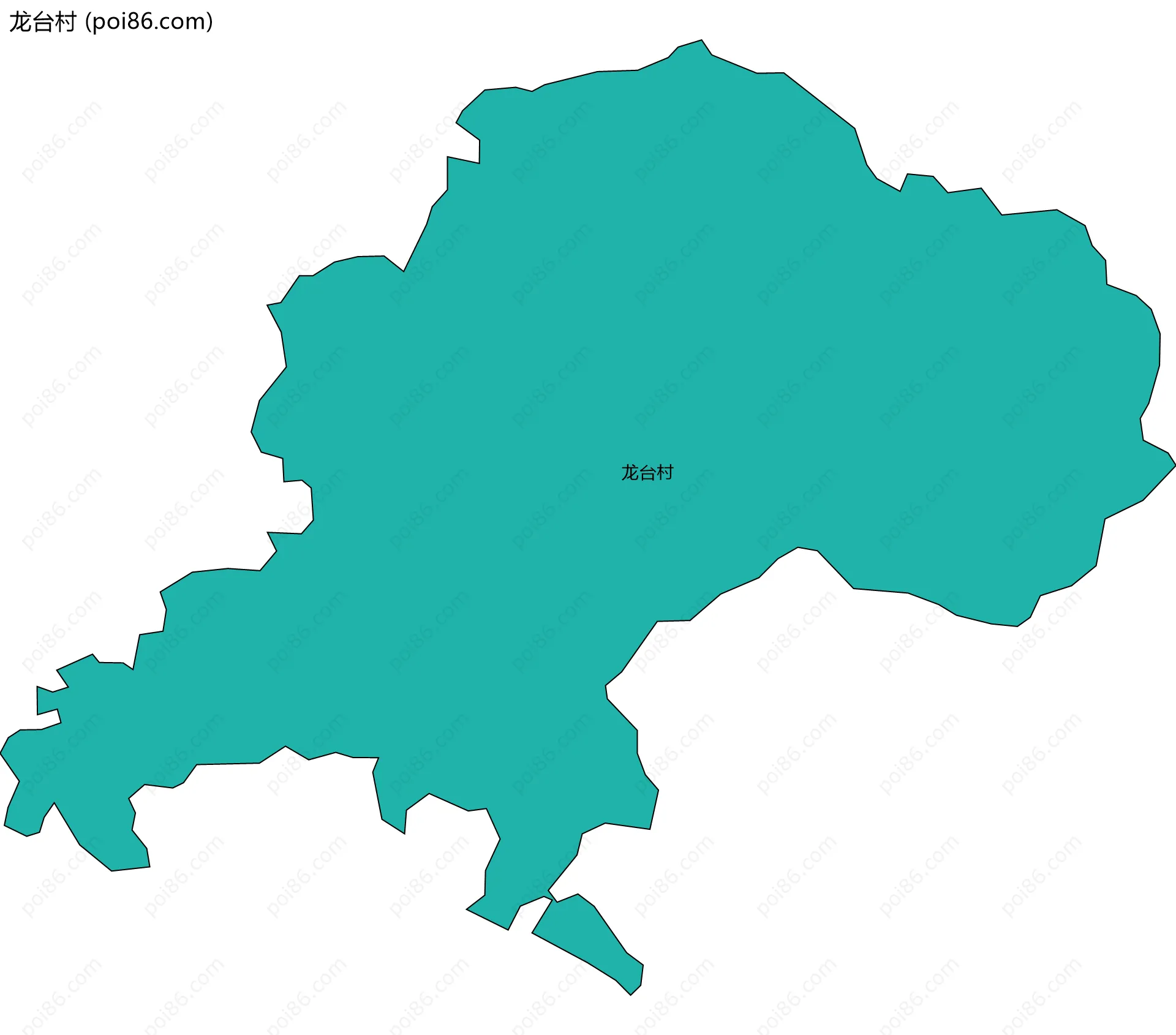 龙台村边界地图