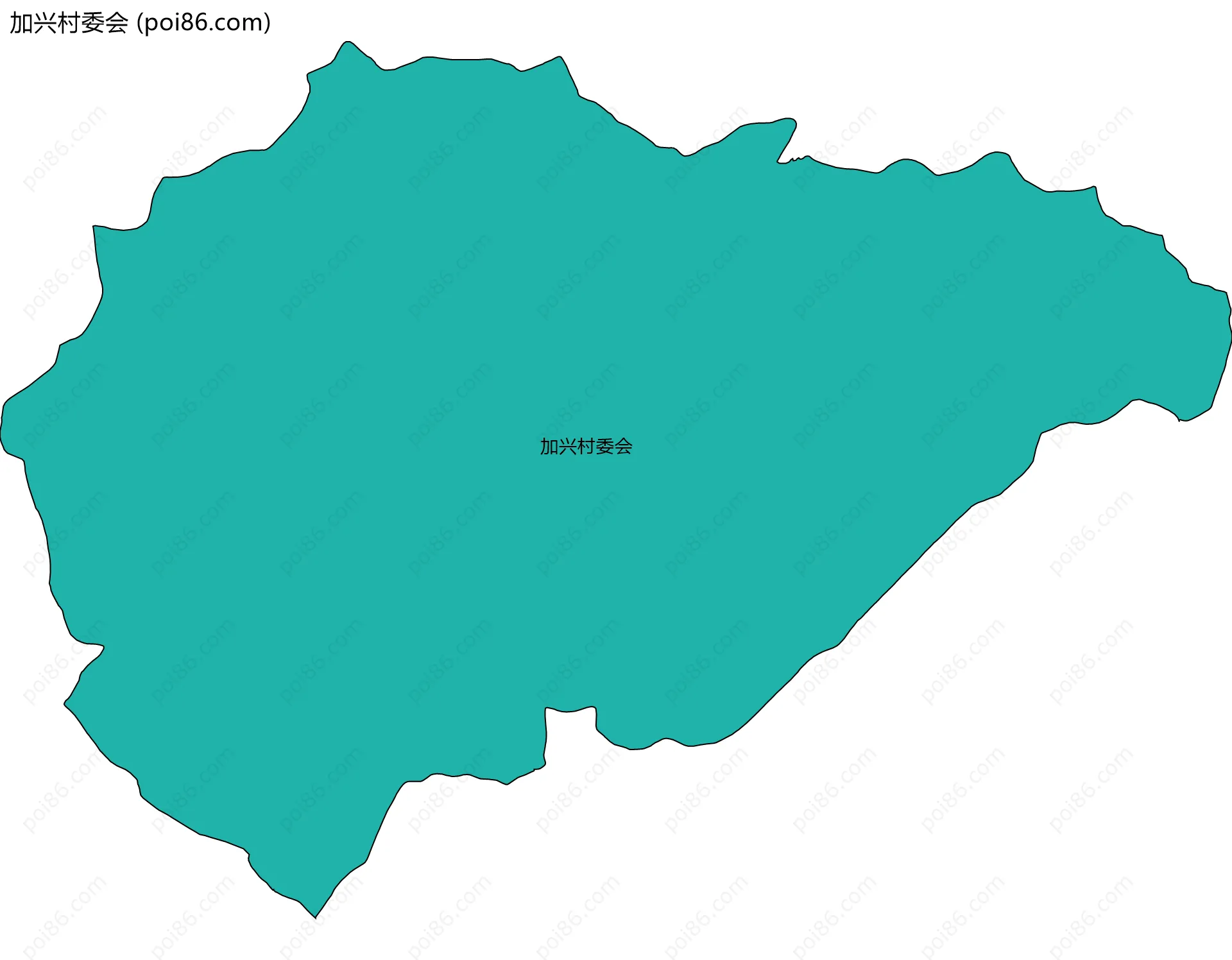 加兴村委会边界地图