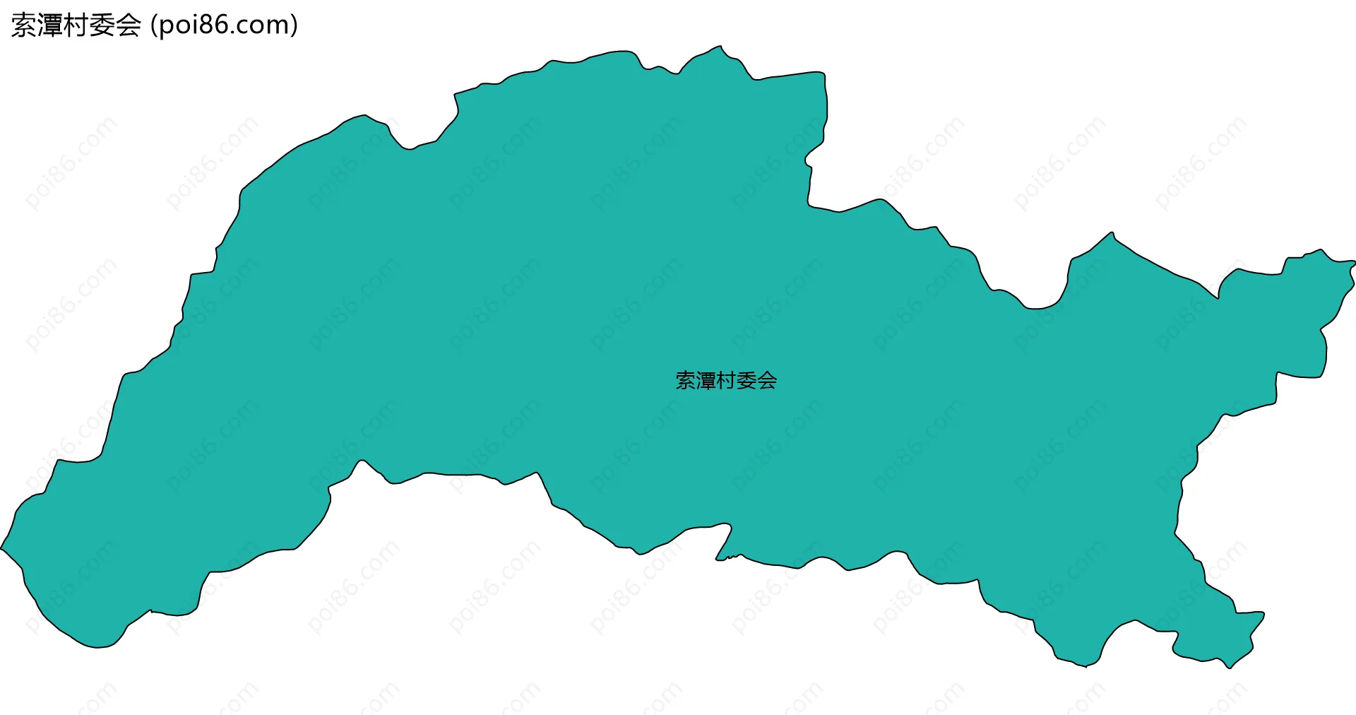 索潭村委会边界地图