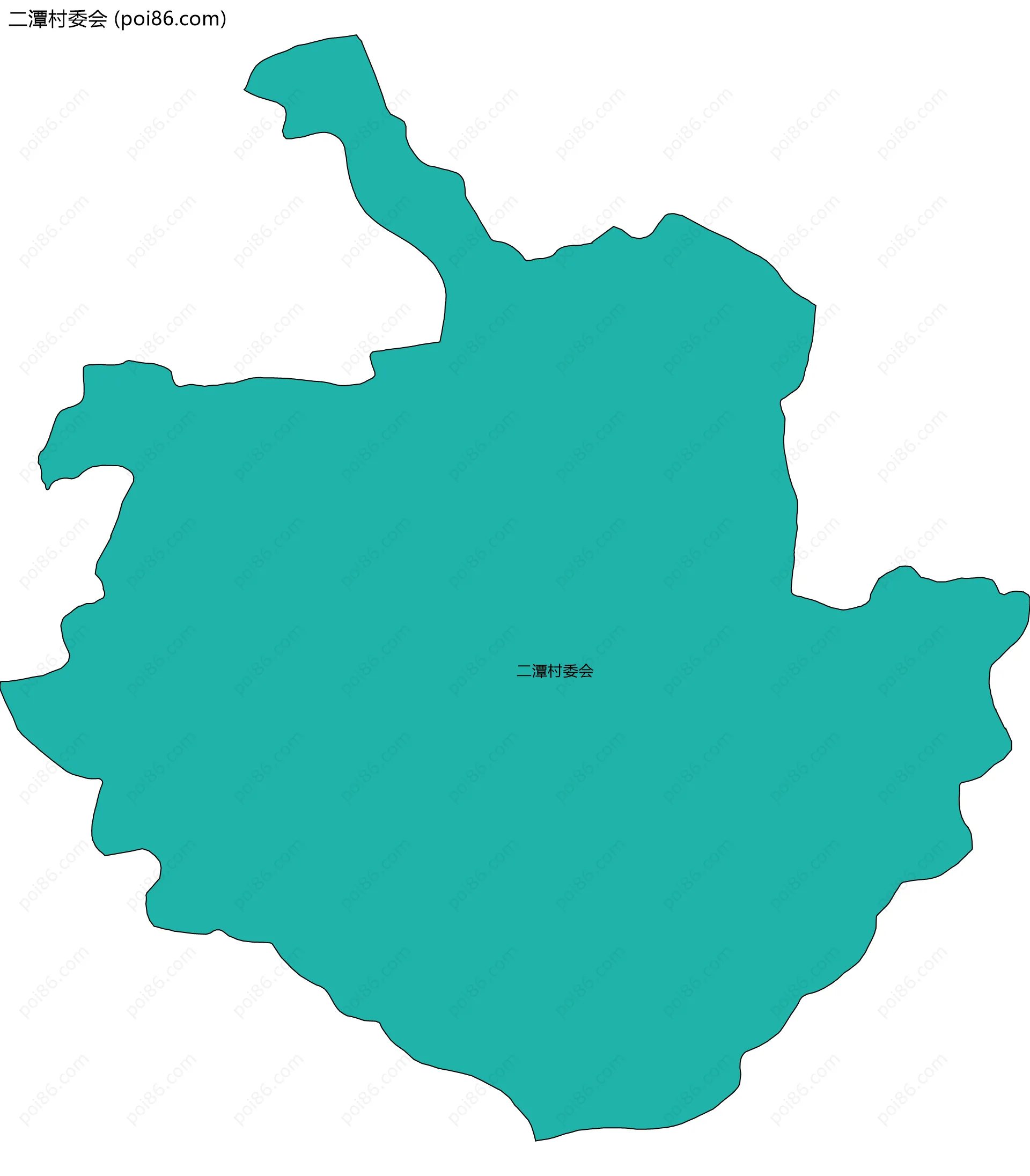 二潭村委会边界地图