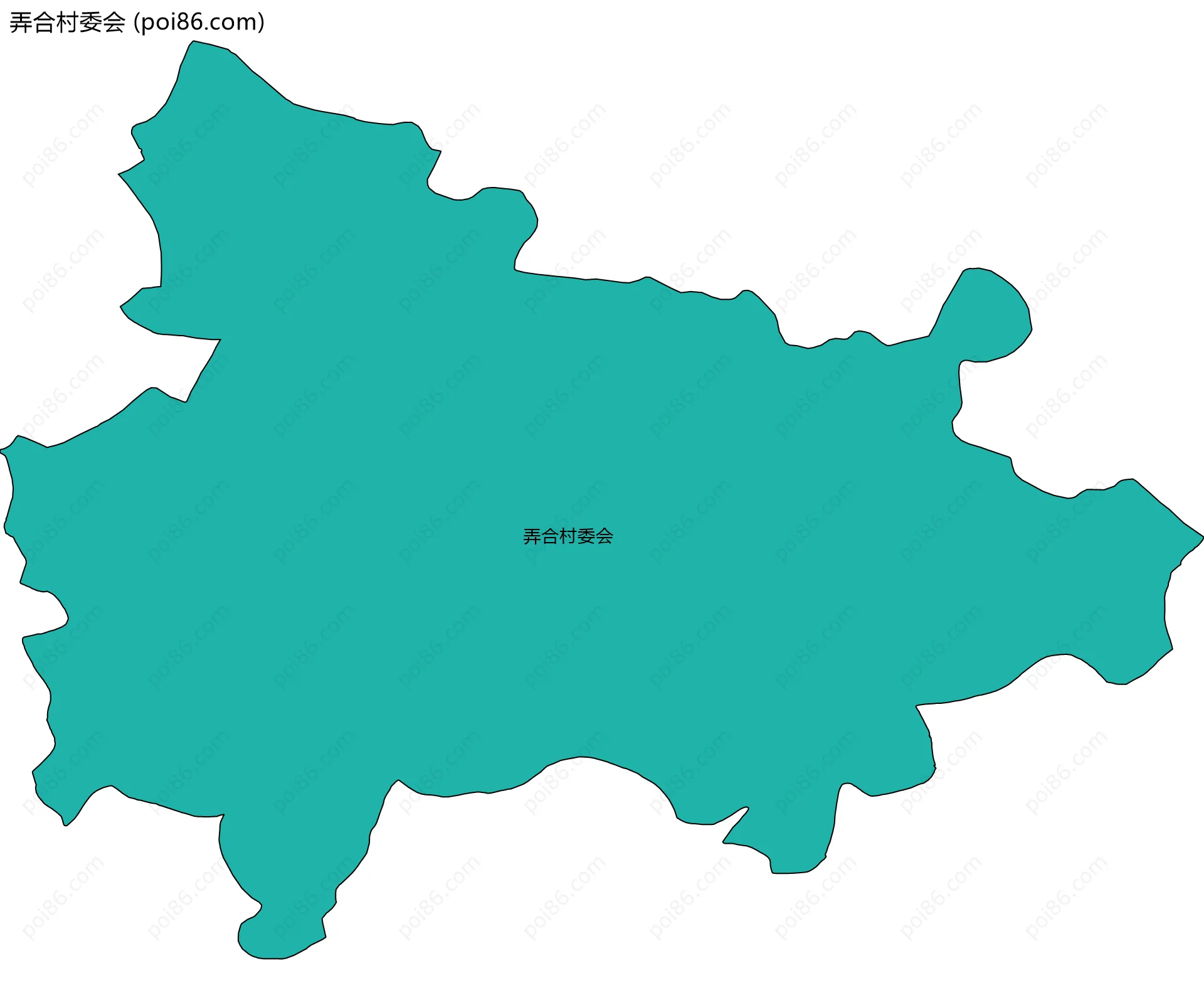 弄合村委会边界地图