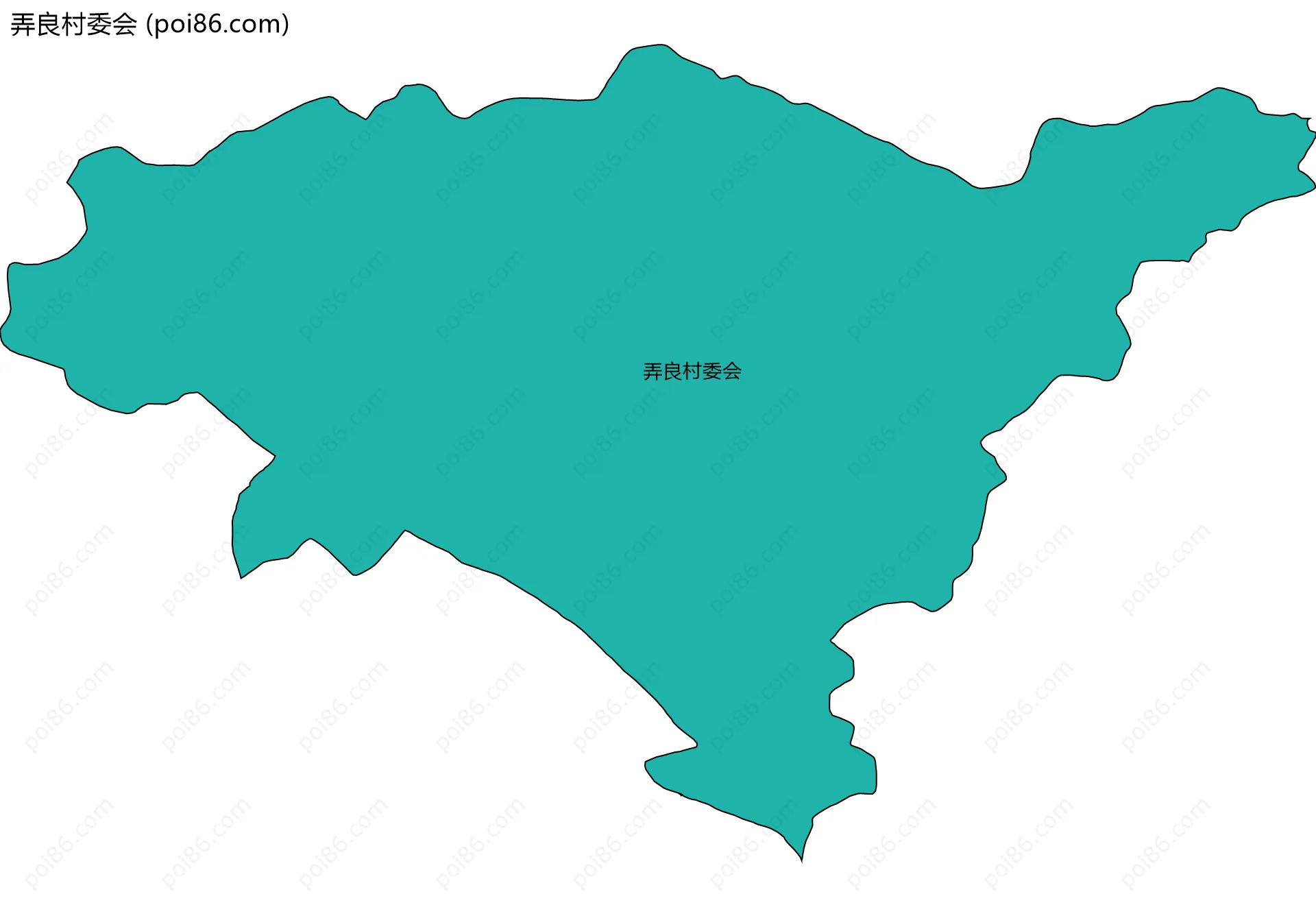 弄良村委会边界地图