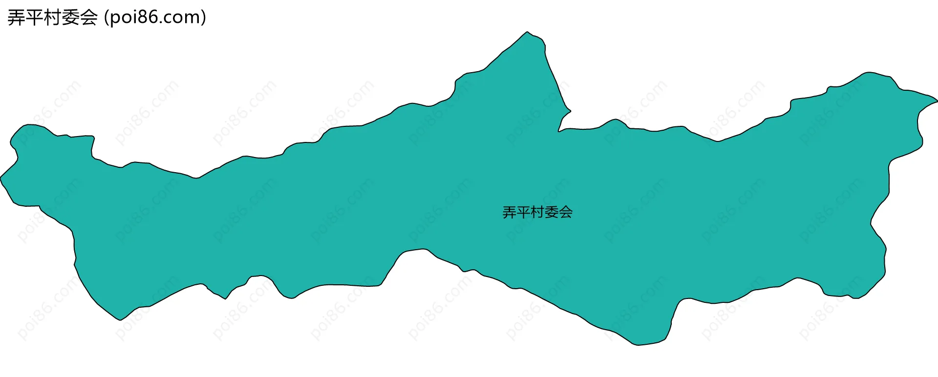 弄平村委会边界地图