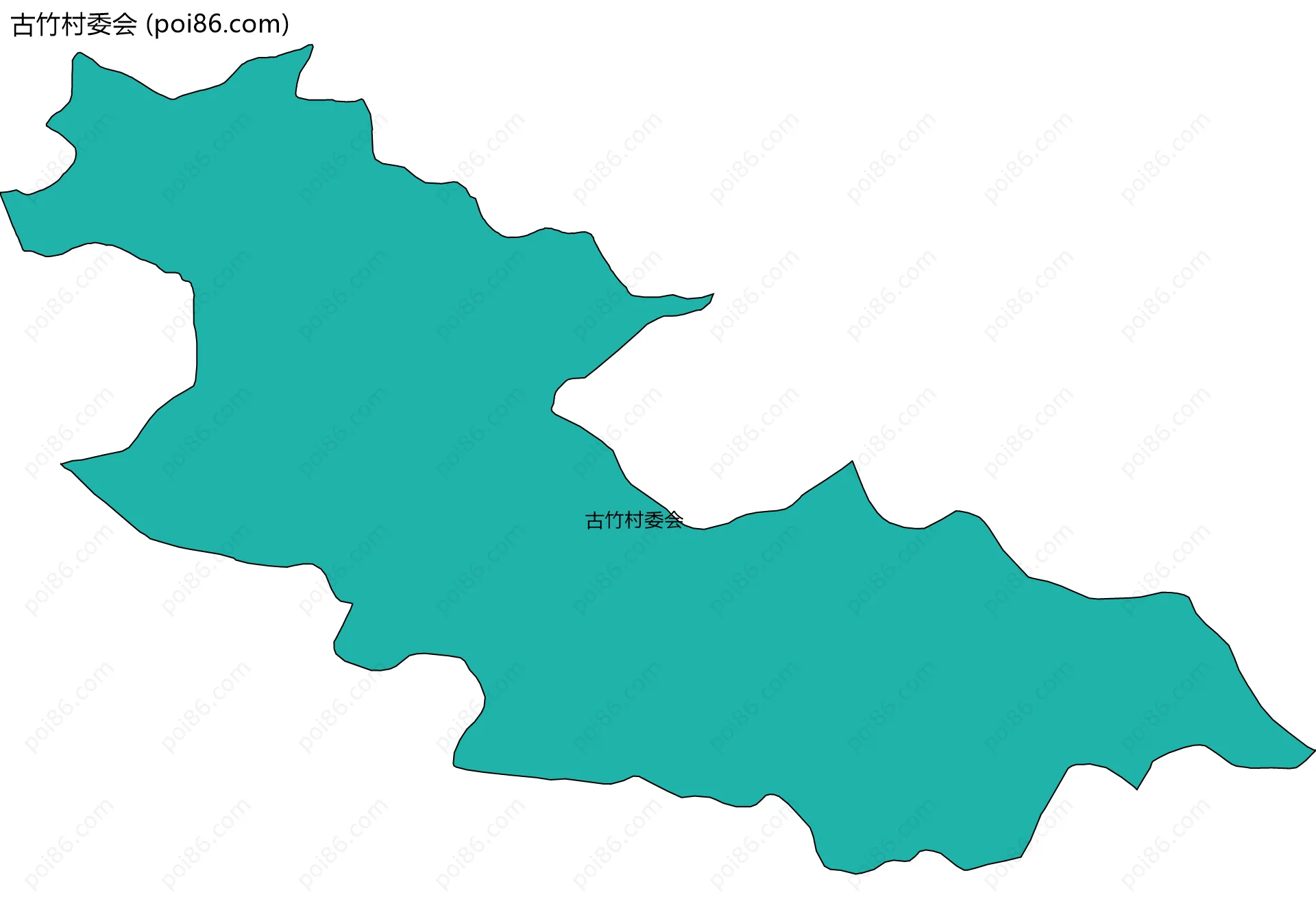 古竹村委会边界地图