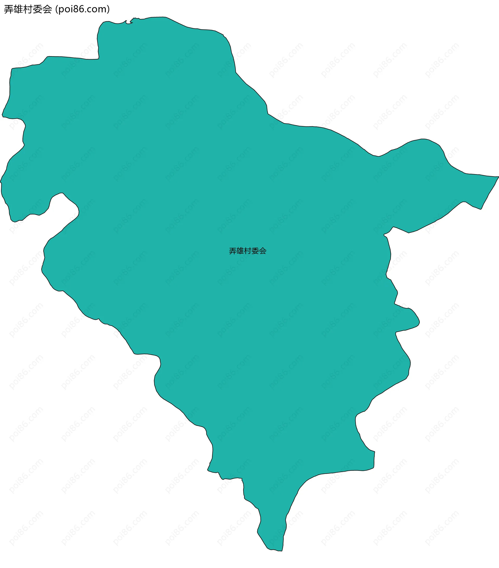 弄雄村委会边界地图