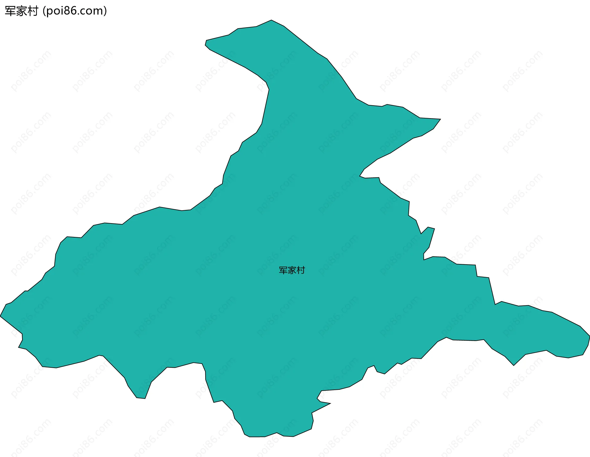 军家村边界地图