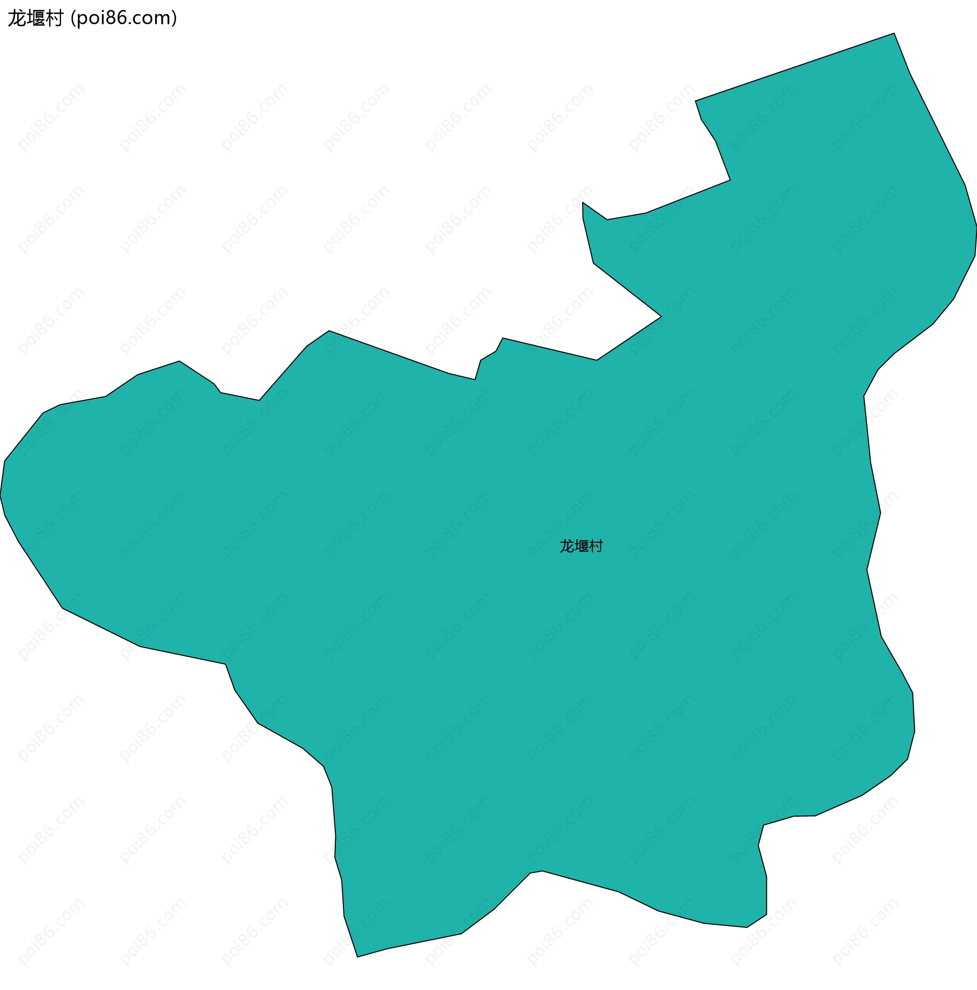 龙堰村边界地图