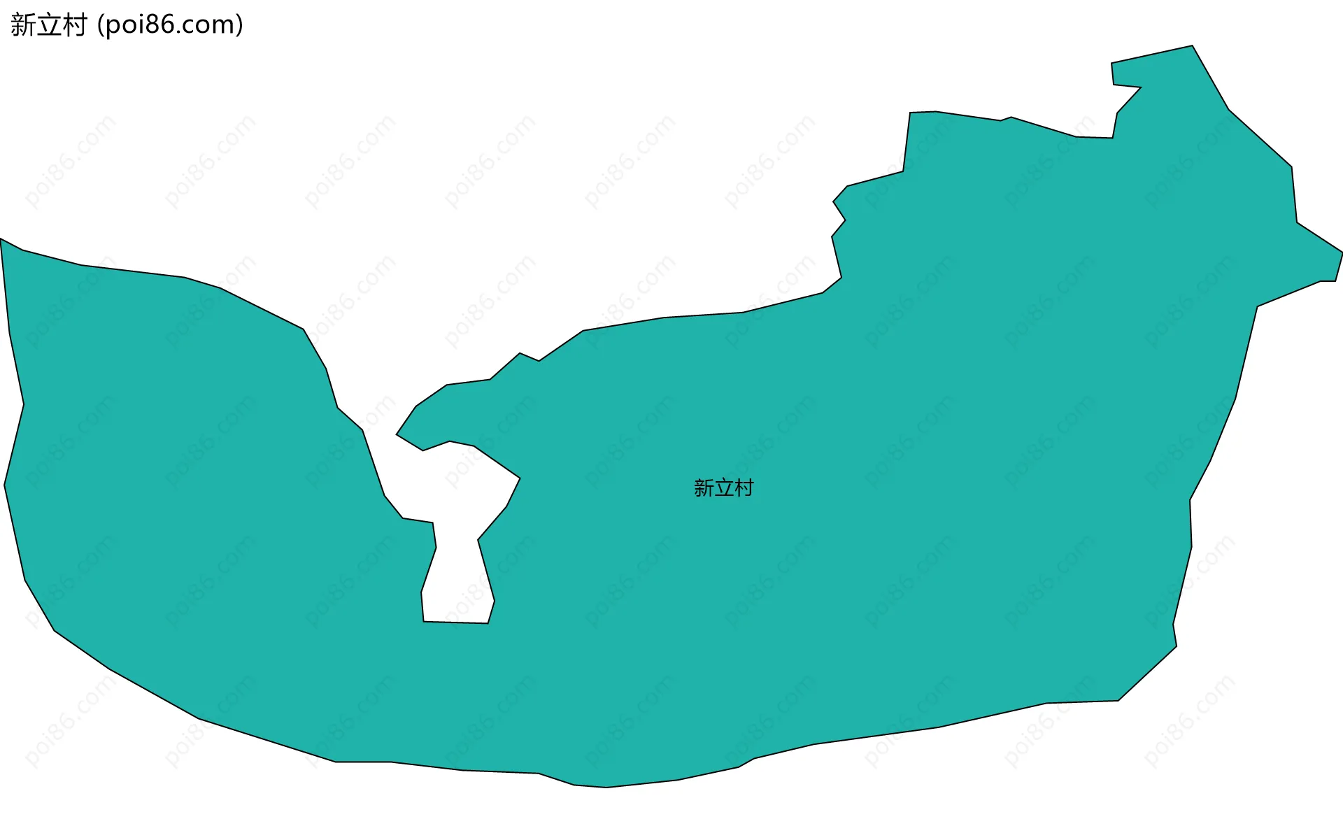 新立村边界地图