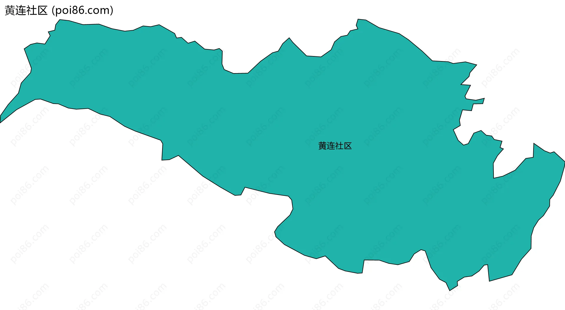 黄连社区边界地图