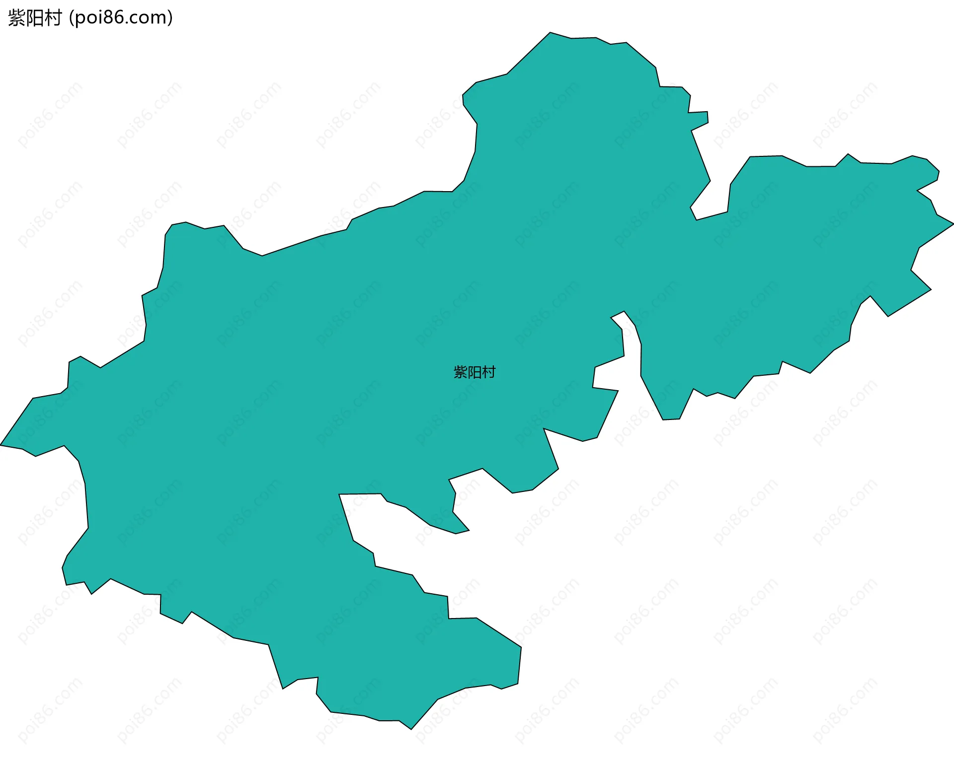 紫阳村边界地图