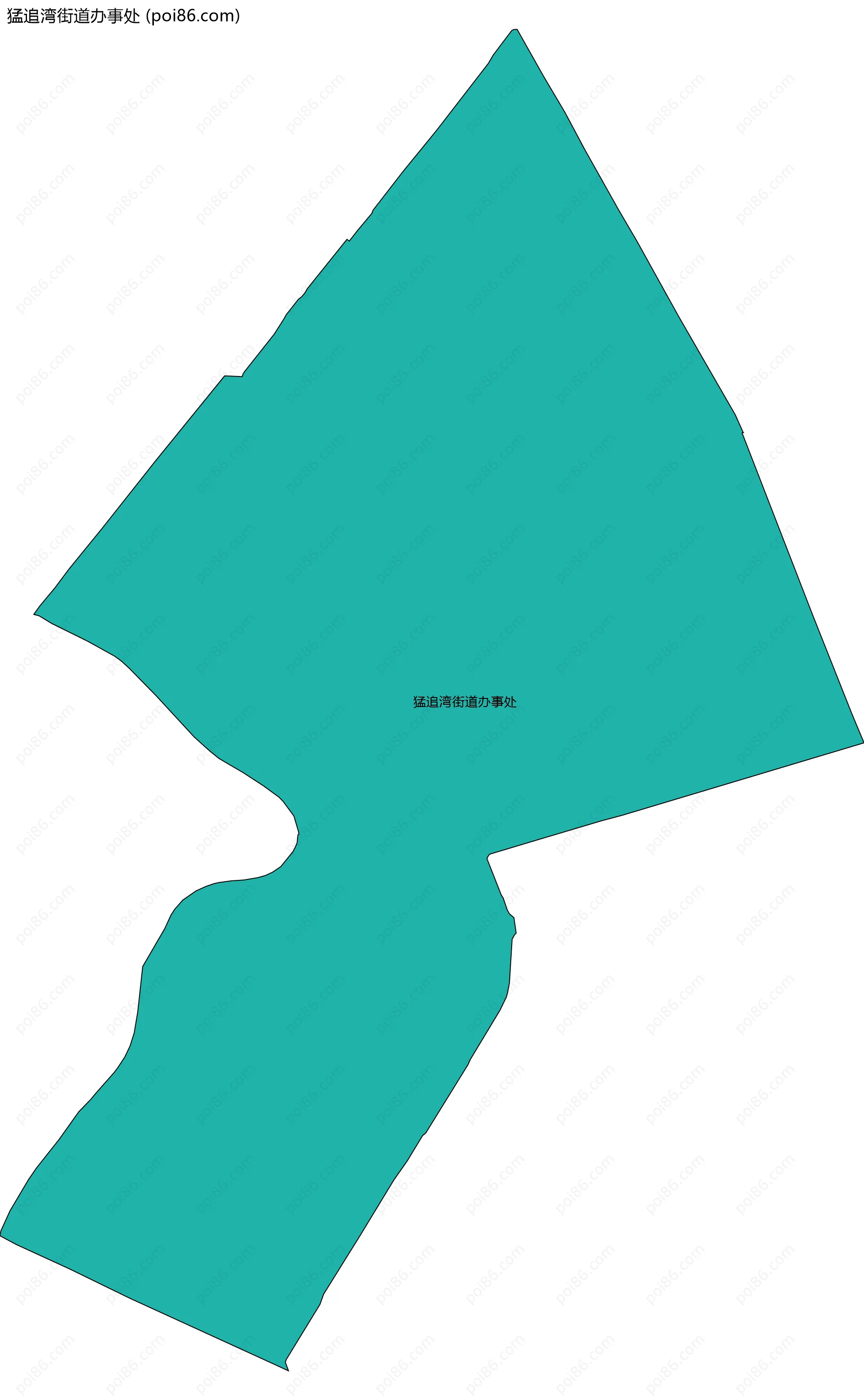 猛追湾街道办事处边界地图