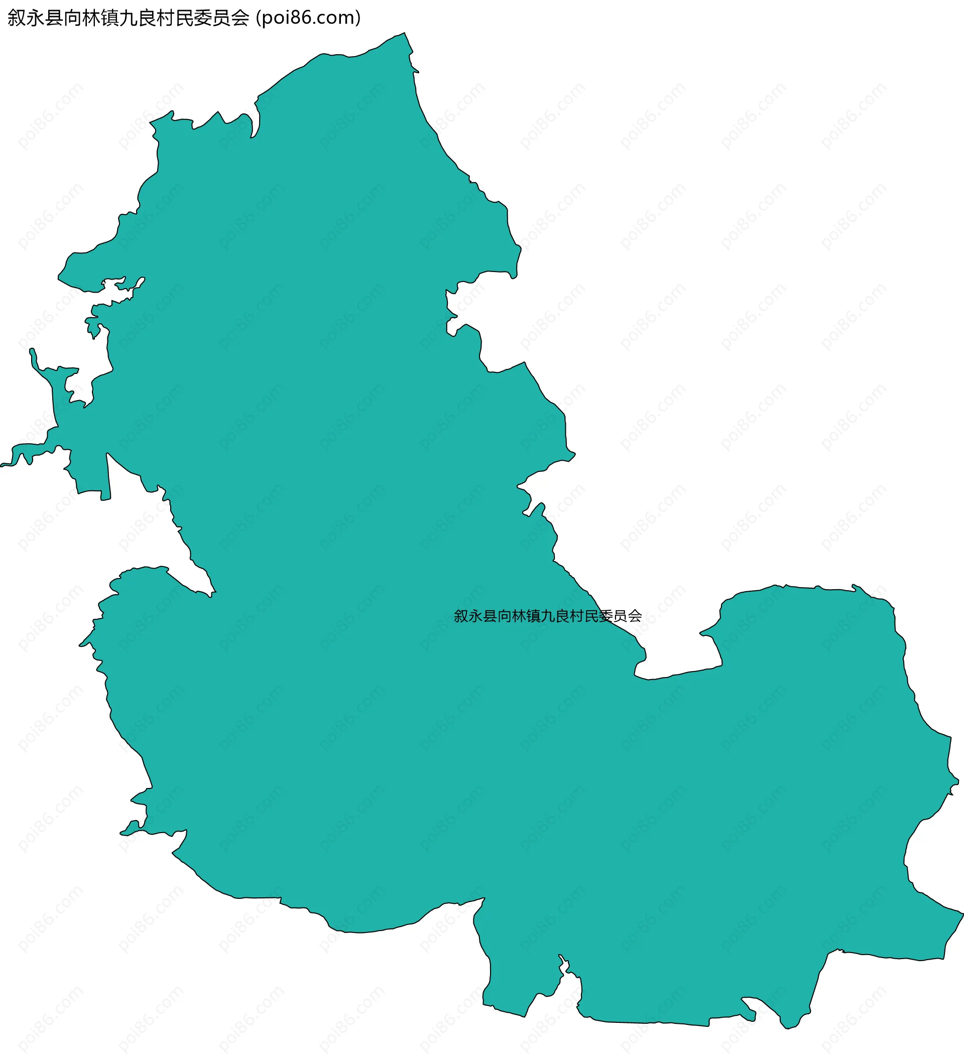 叙永县向林镇九良村民委员会边界地图