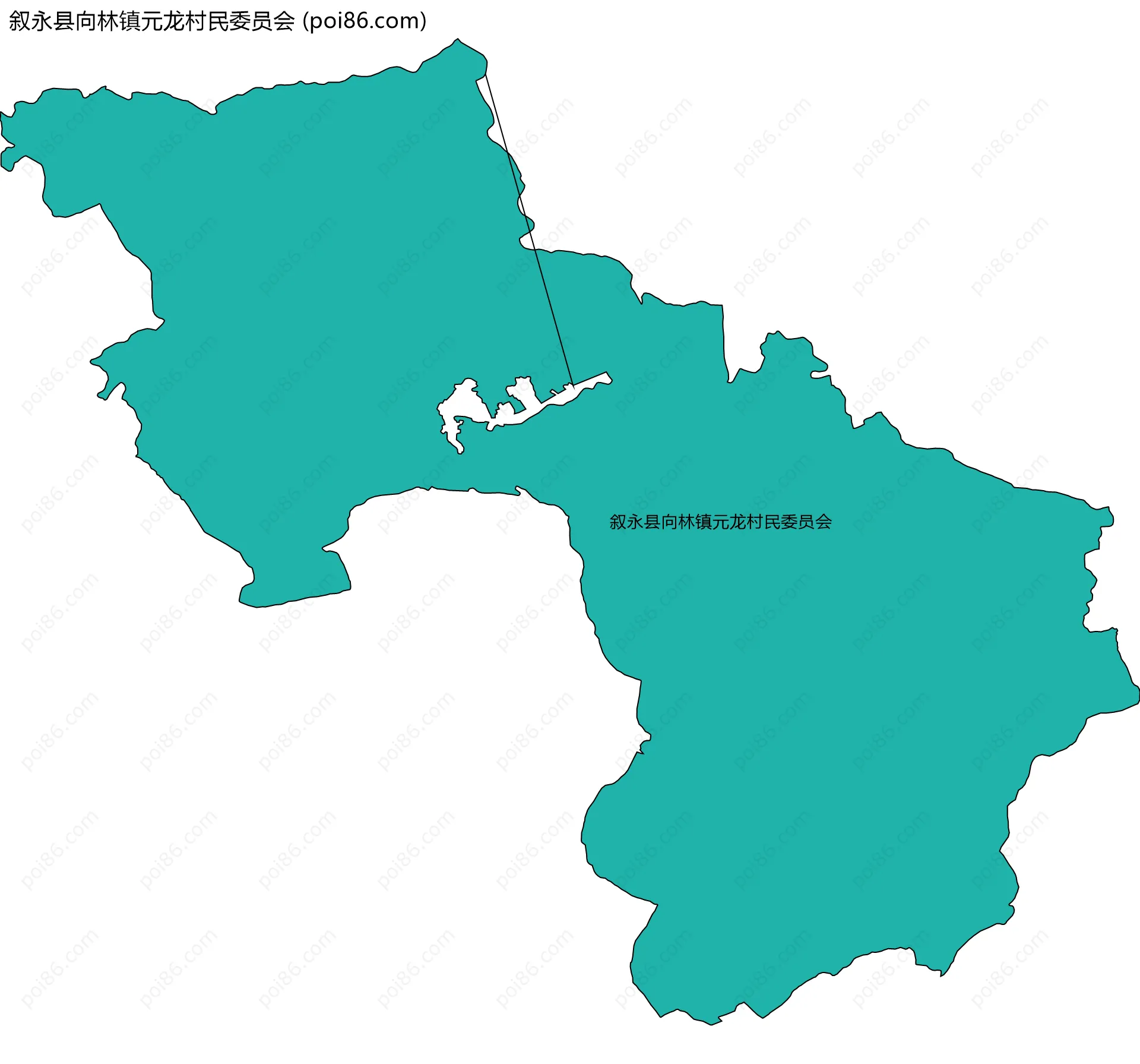 叙永县向林镇元龙村民委员会边界地图