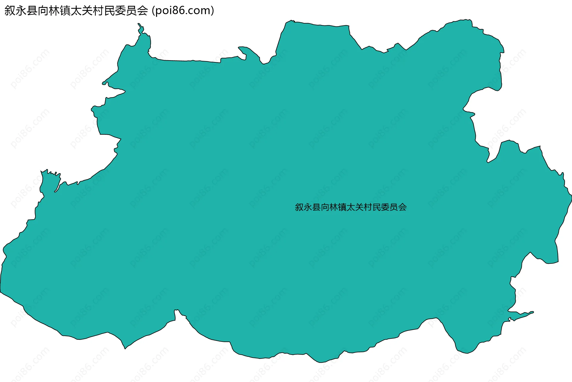 叙永县向林镇太关村民委员会边界地图