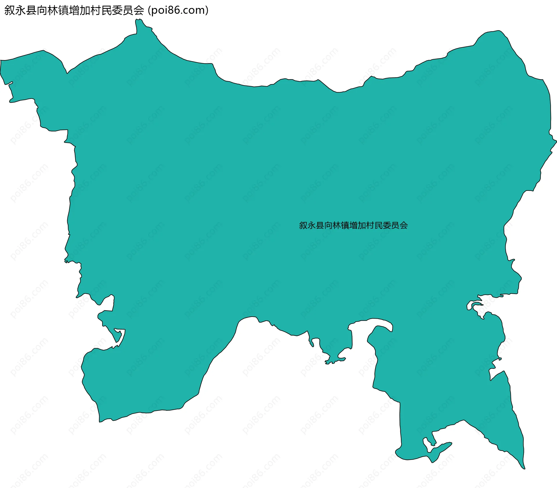 叙永县向林镇增加村民委员会边界地图