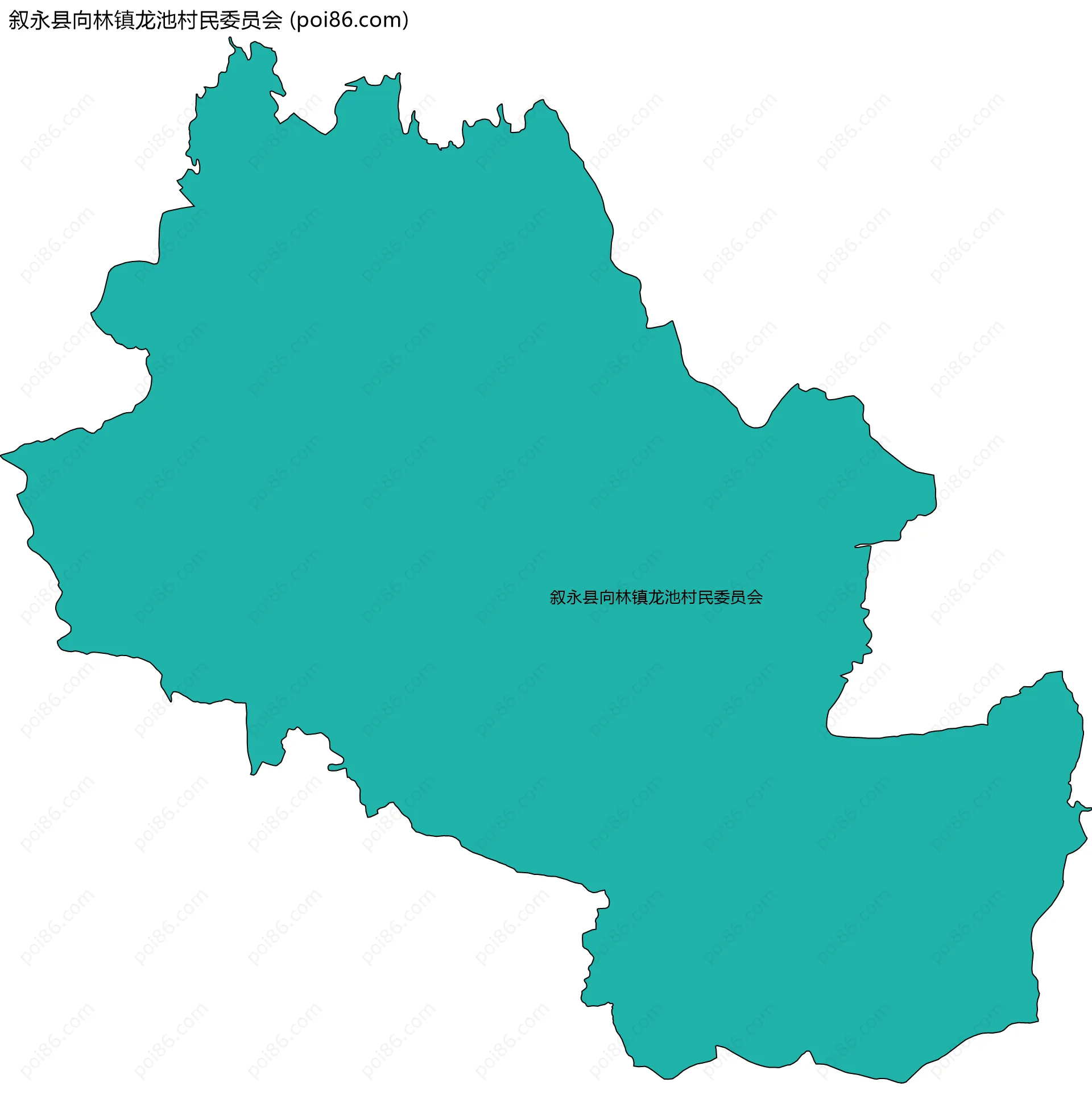 叙永县向林镇龙池村民委员会边界地图