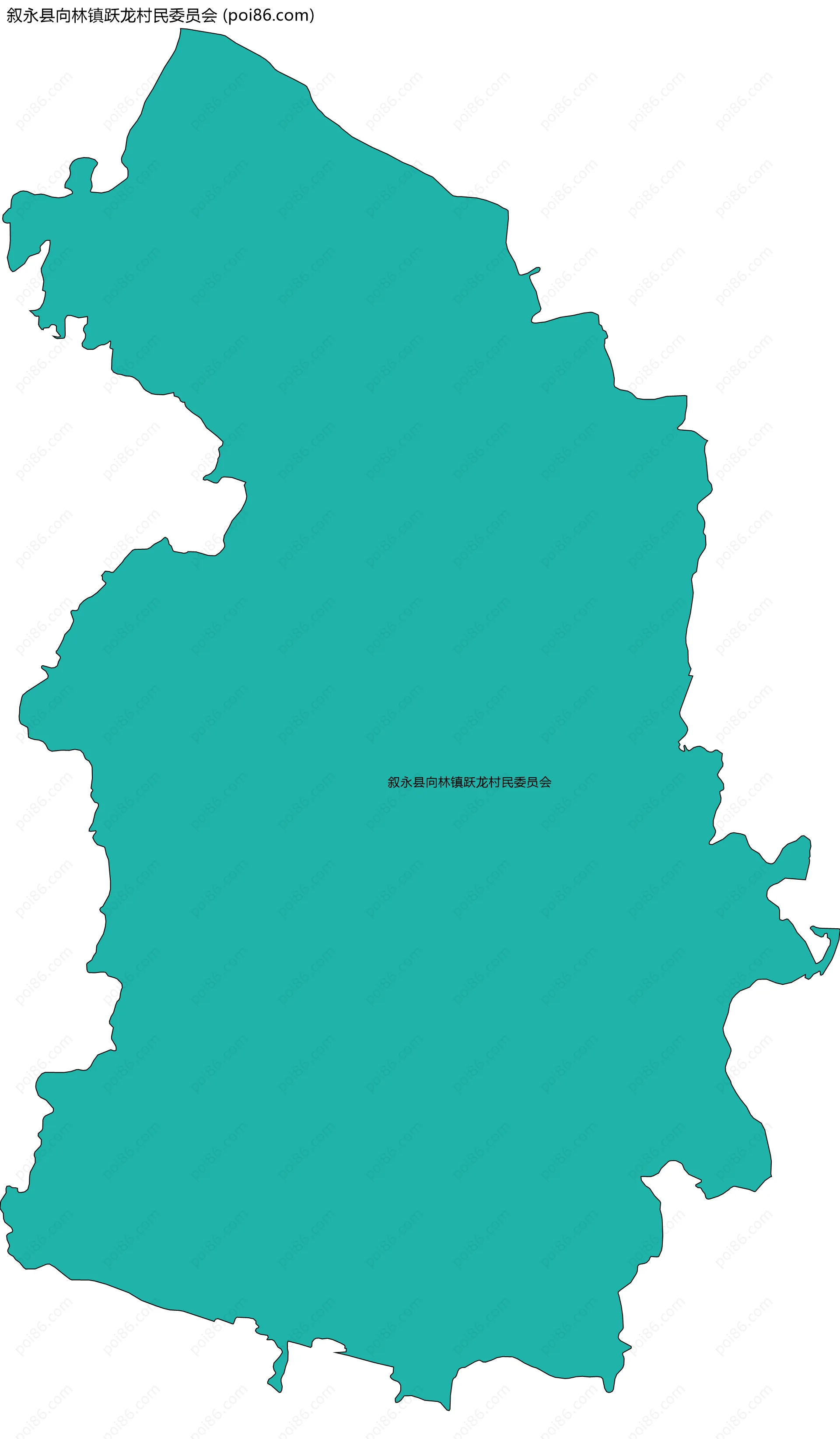 叙永县向林镇跃龙村民委员会边界地图