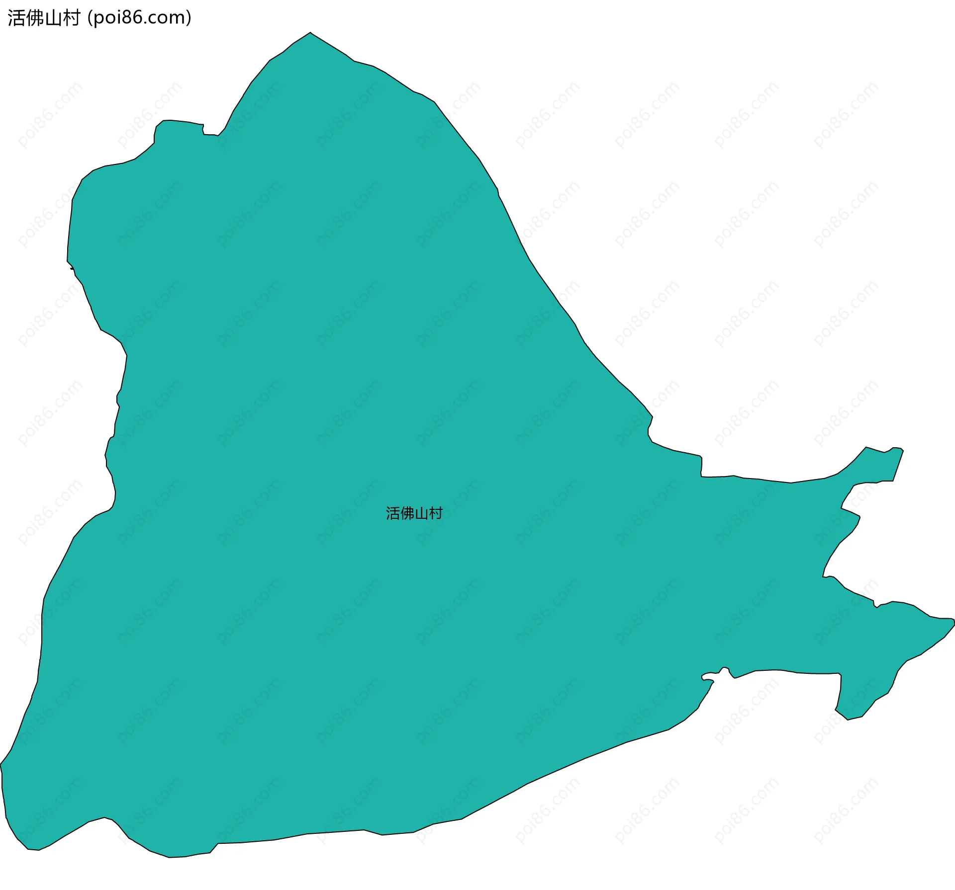 活佛山村边界地图