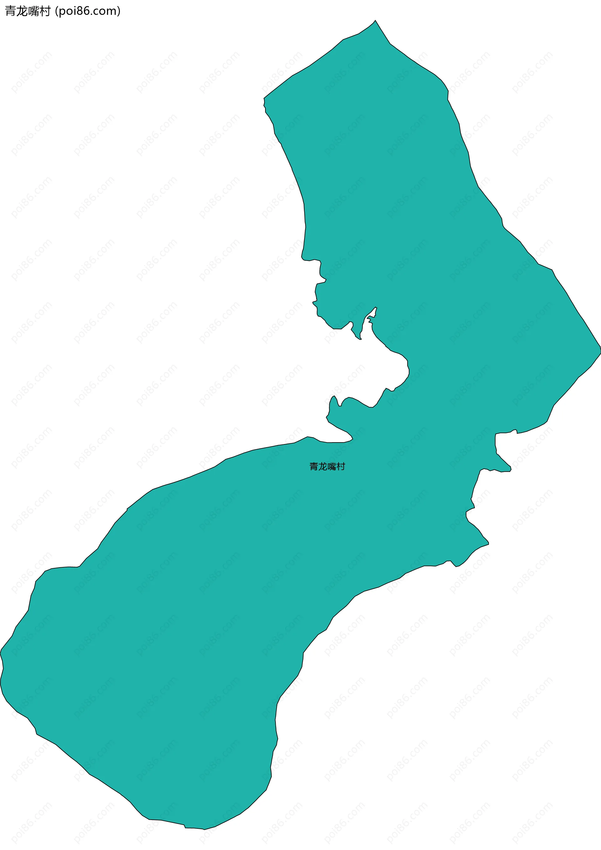 青龙嘴村边界地图