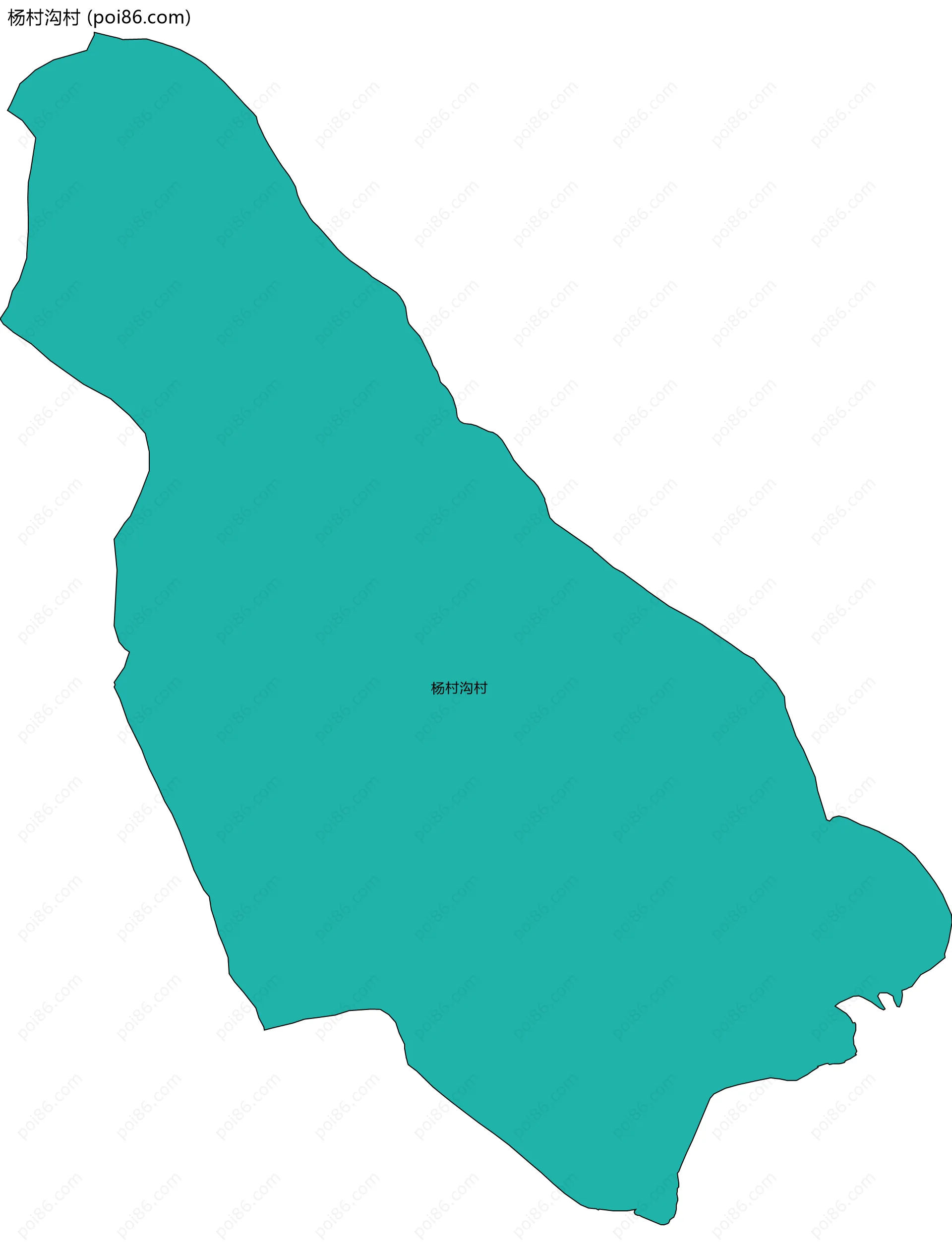 杨村沟村边界地图