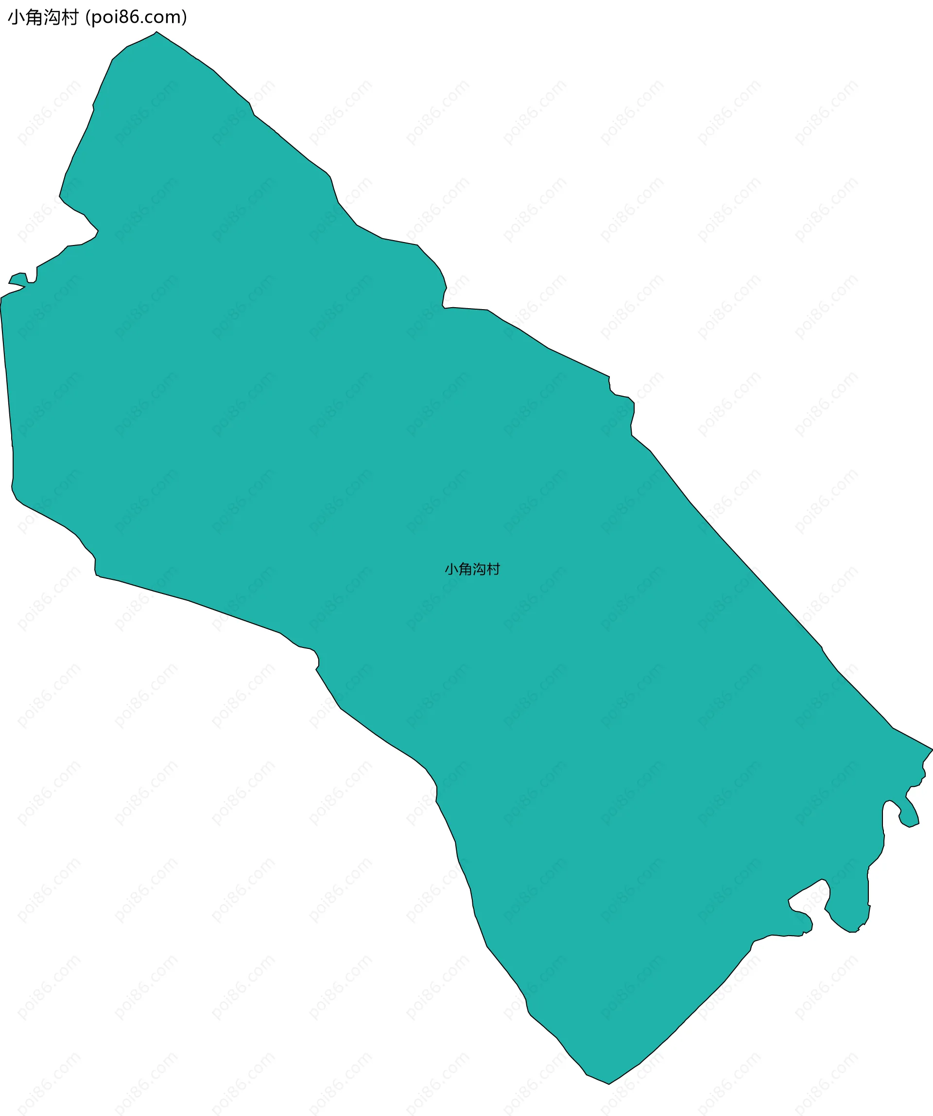 小角沟村边界地图