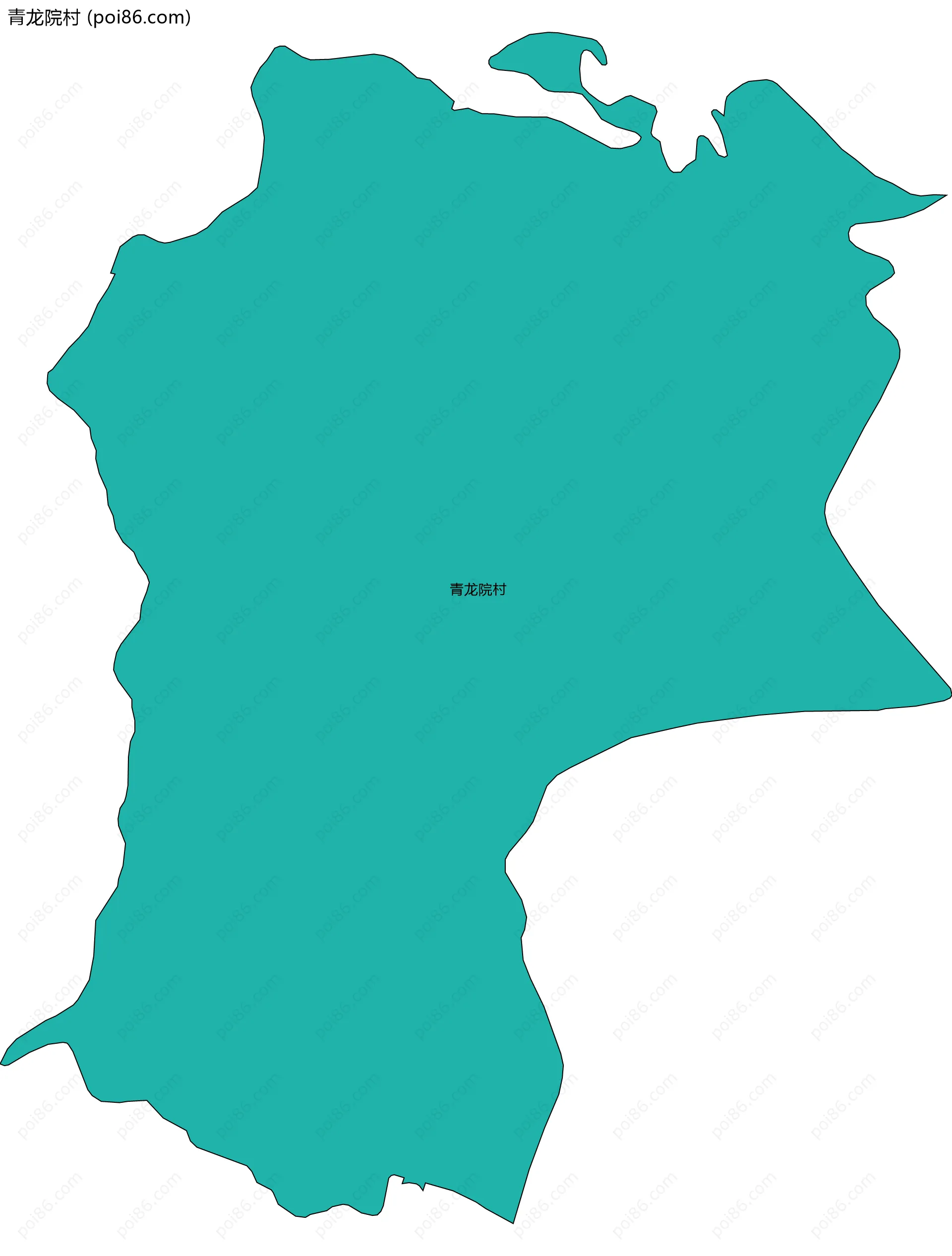 青龙院村边界地图