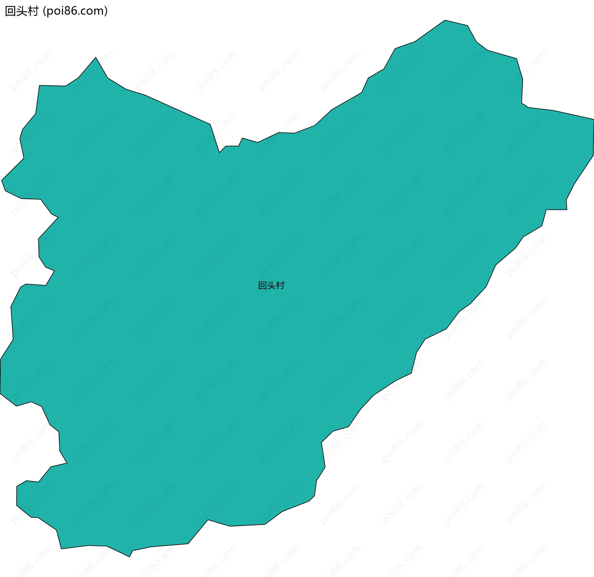 回头村边界地图