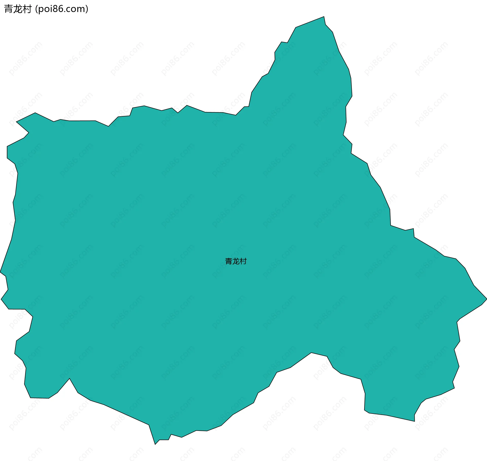 青龙村边界地图
