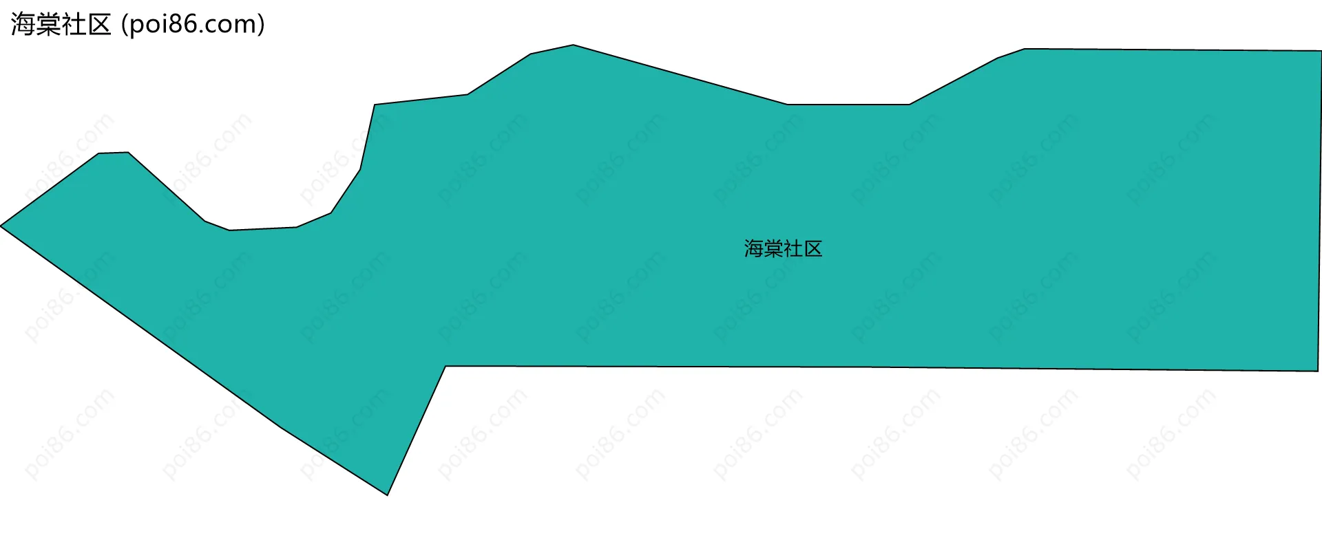 海棠社区边界地图