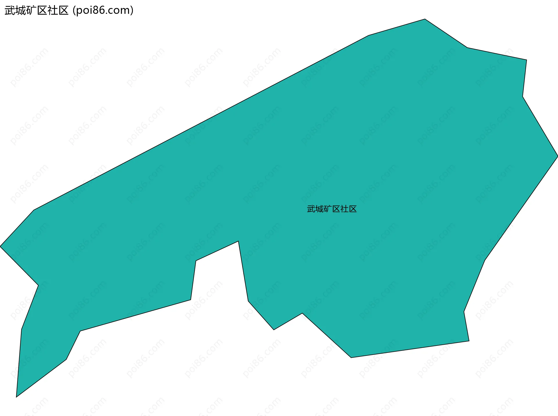 武城矿区社区边界地图