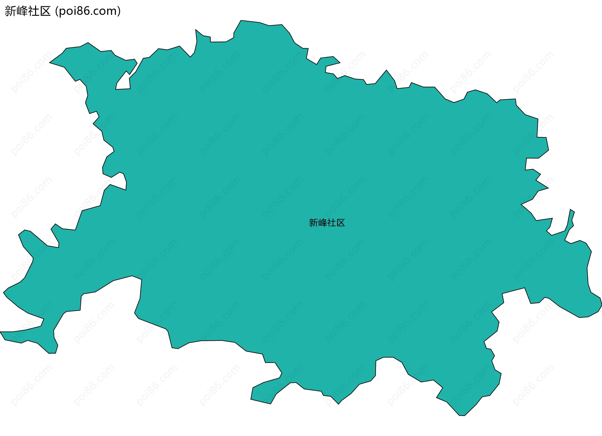 新峰社区边界地图