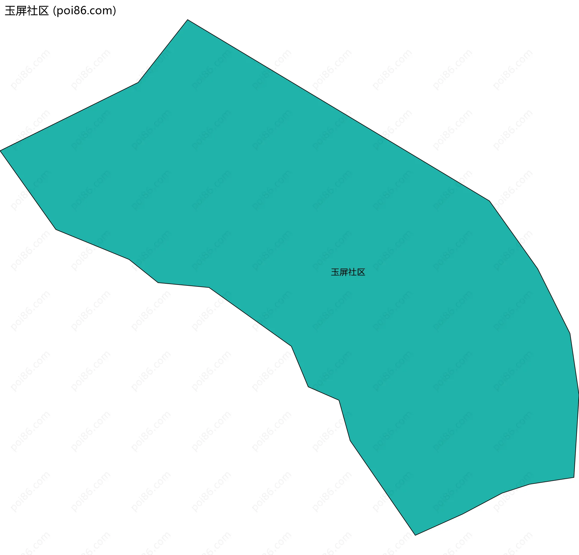 玉屏社区边界地图