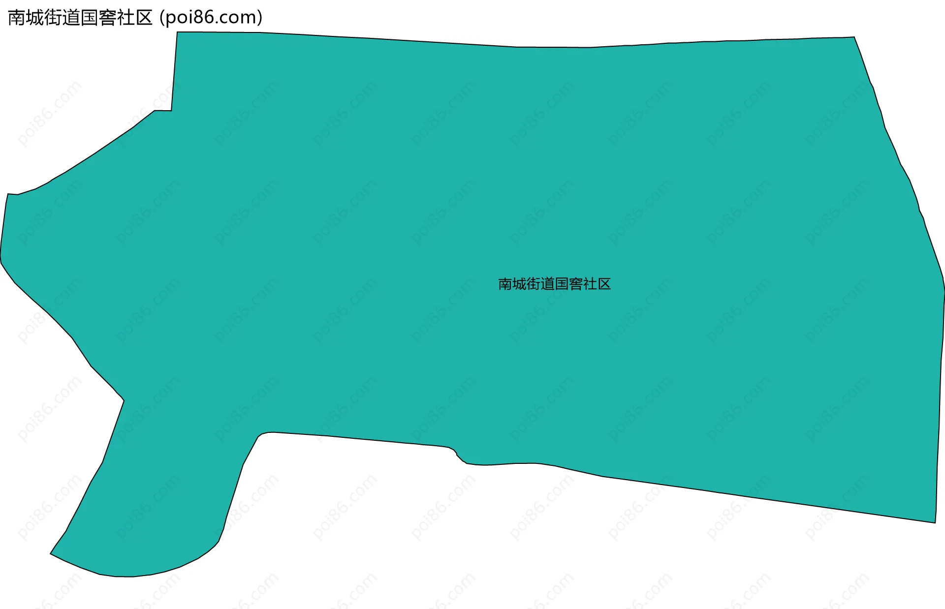 南城街道国窖社区边界地图
