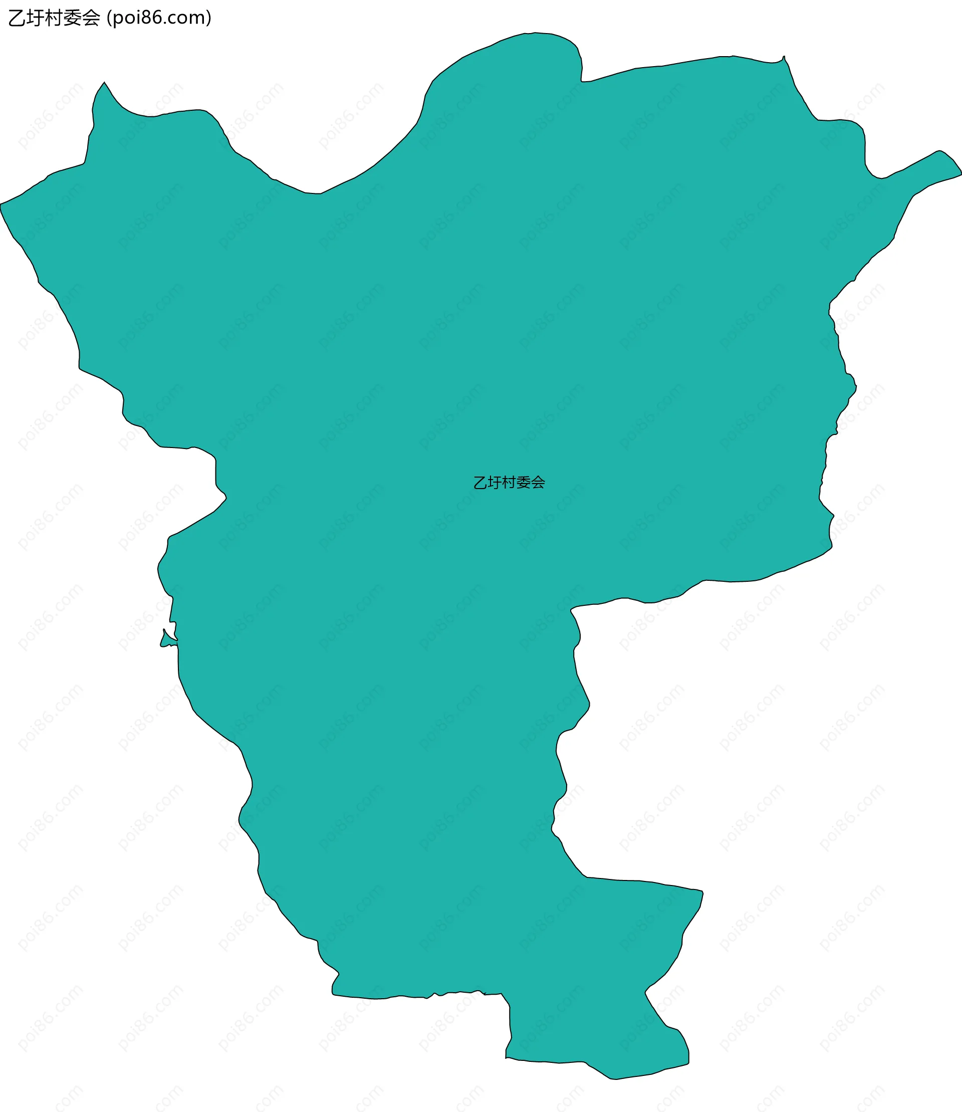 乙圩村委会边界地图