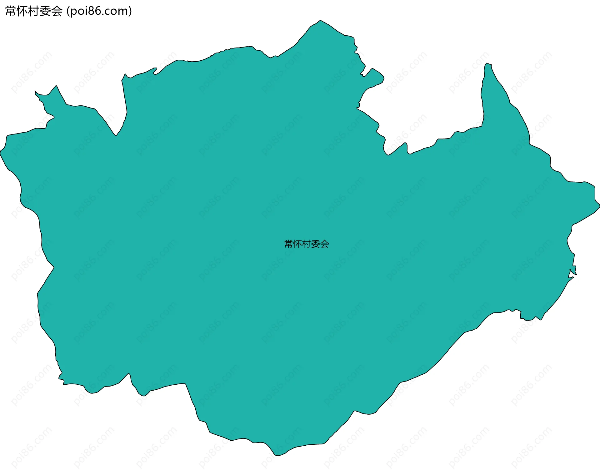 常怀村委会边界地图
