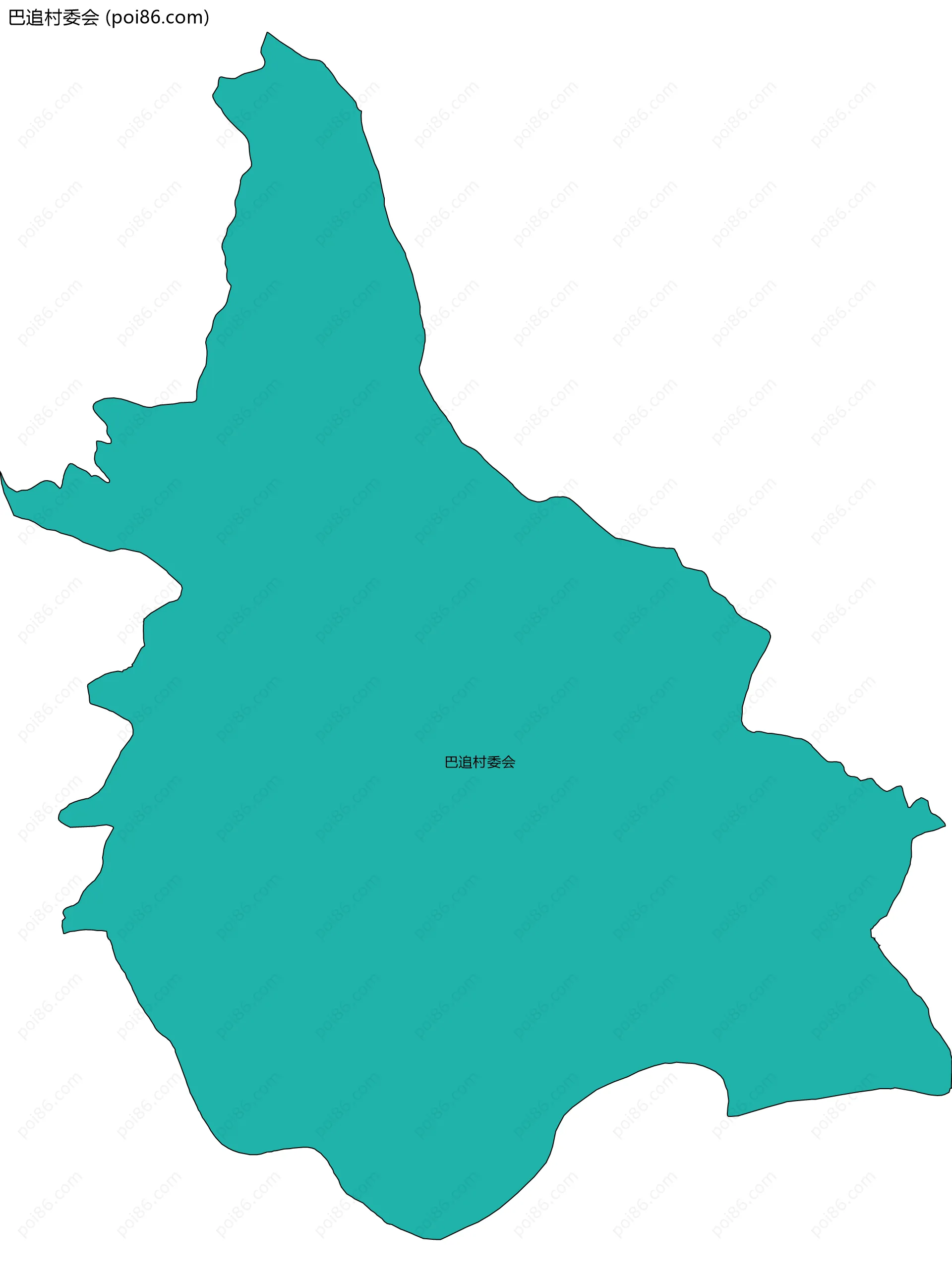 巴追村委会边界地图