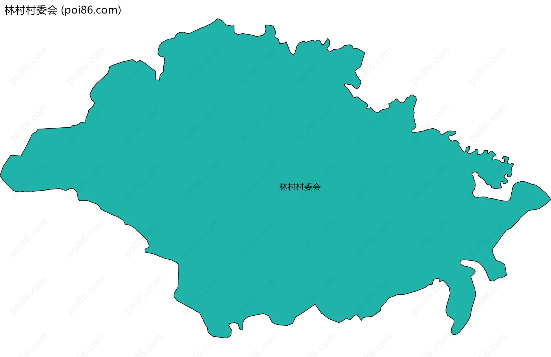 林村村委会边界地图