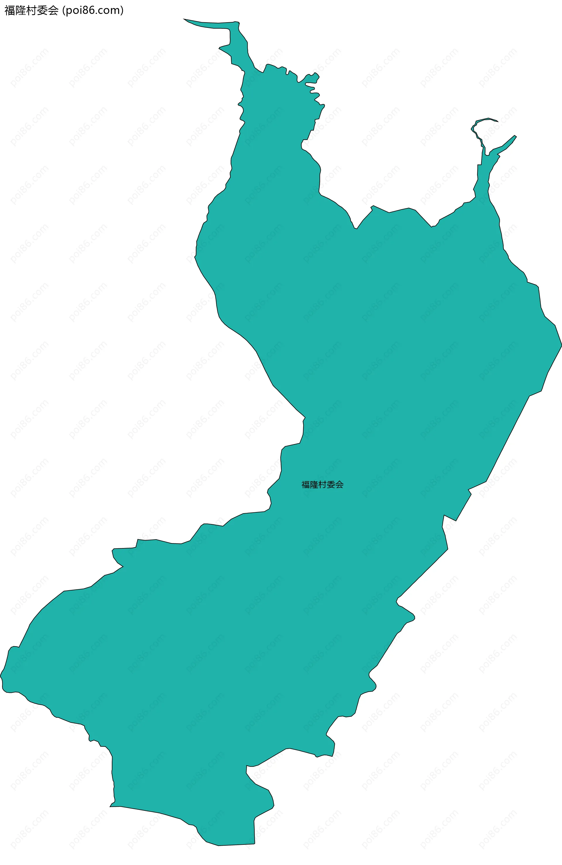 福隆村委会边界地图