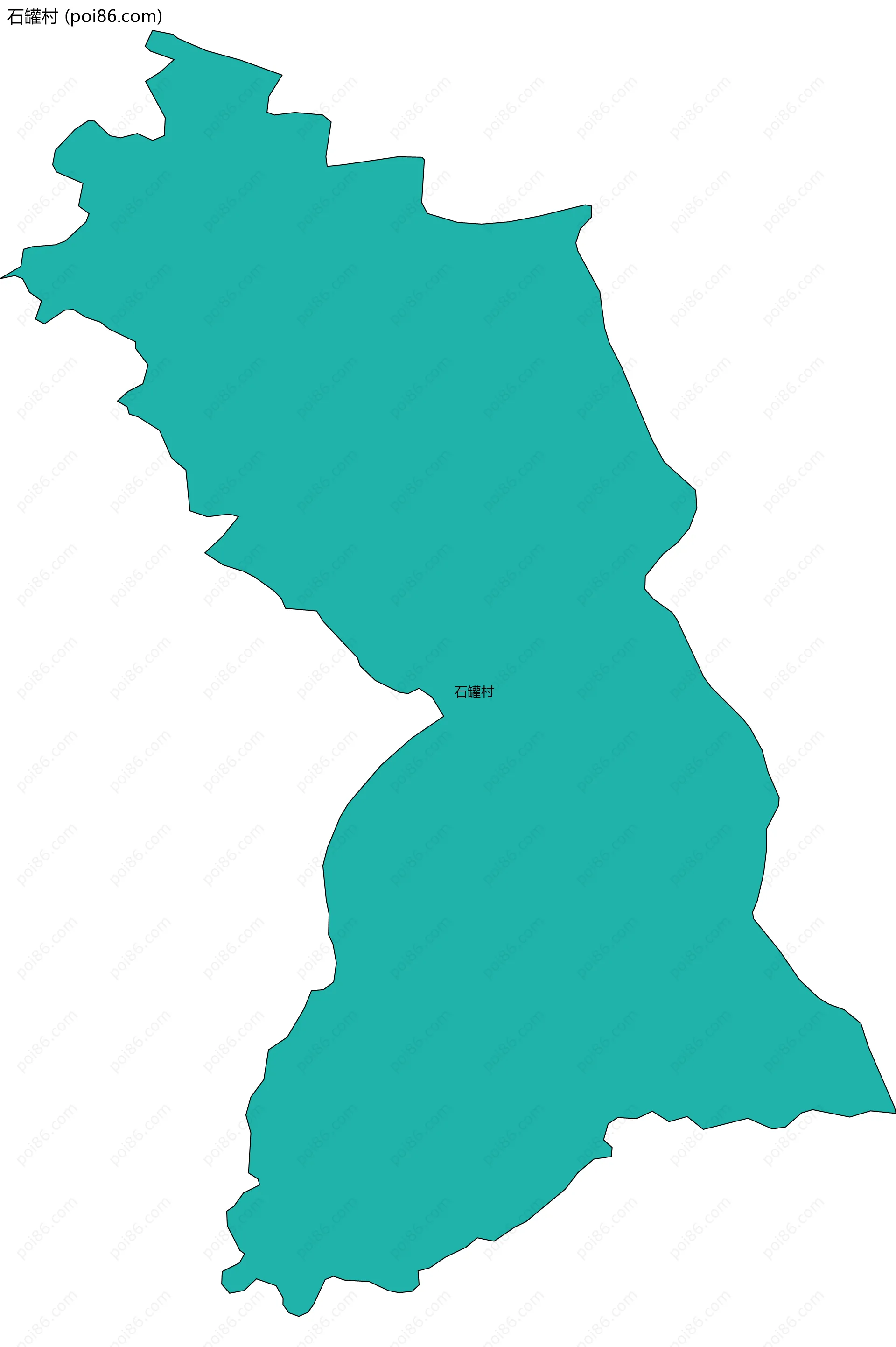 石罐村边界地图